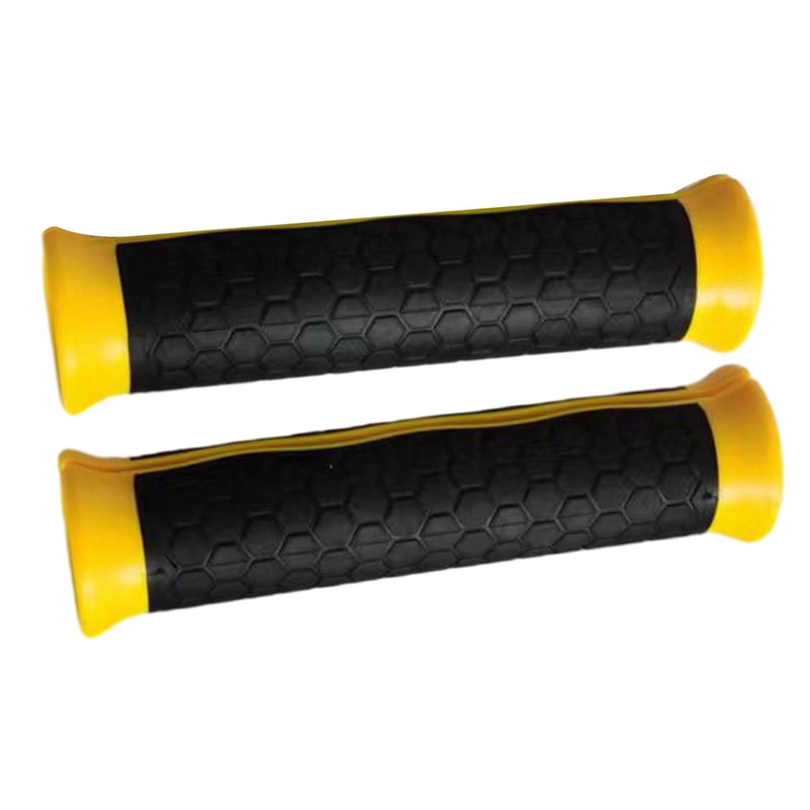 2Pcs Fitness Resistance Band Handles Strong Replacement Exercise Band Handle Yellow