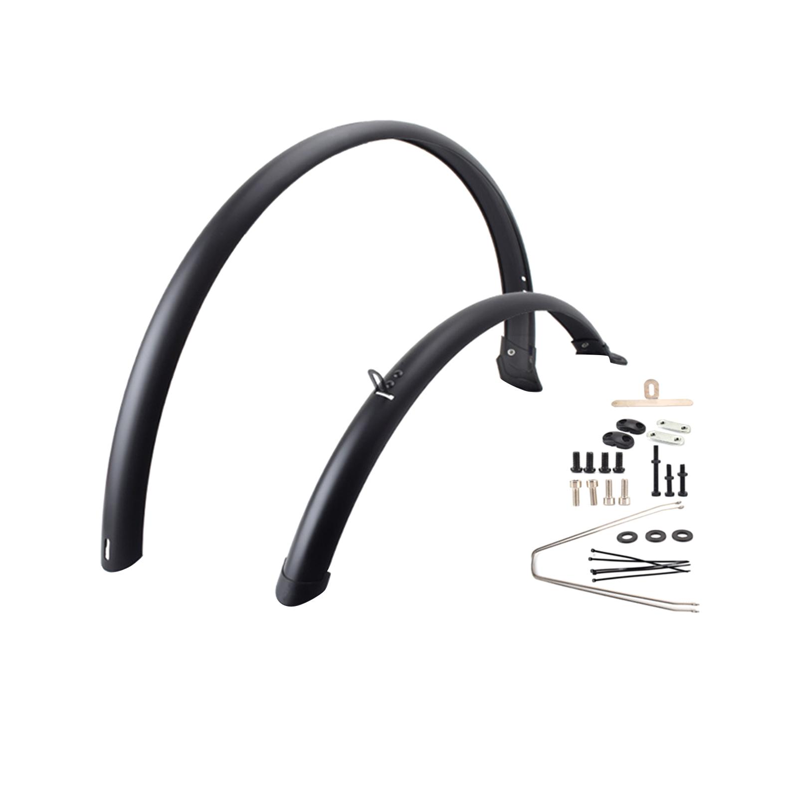 2Pcs Road Bicycles Fenders Full Cover Quick Release Mountain Bike Mud Guards Without 2 Rings