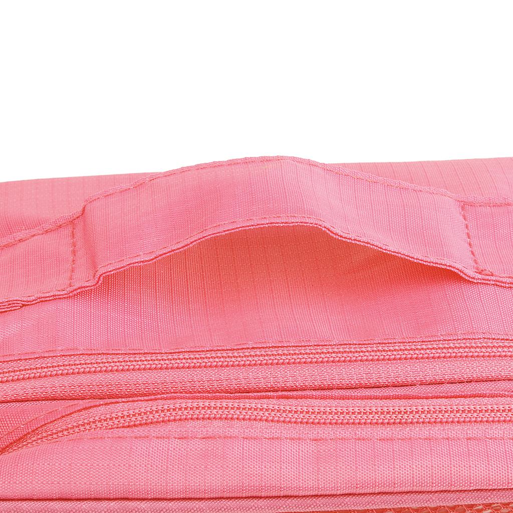 Foldable Portable Shoe Multifunctional Storage Bag Pink