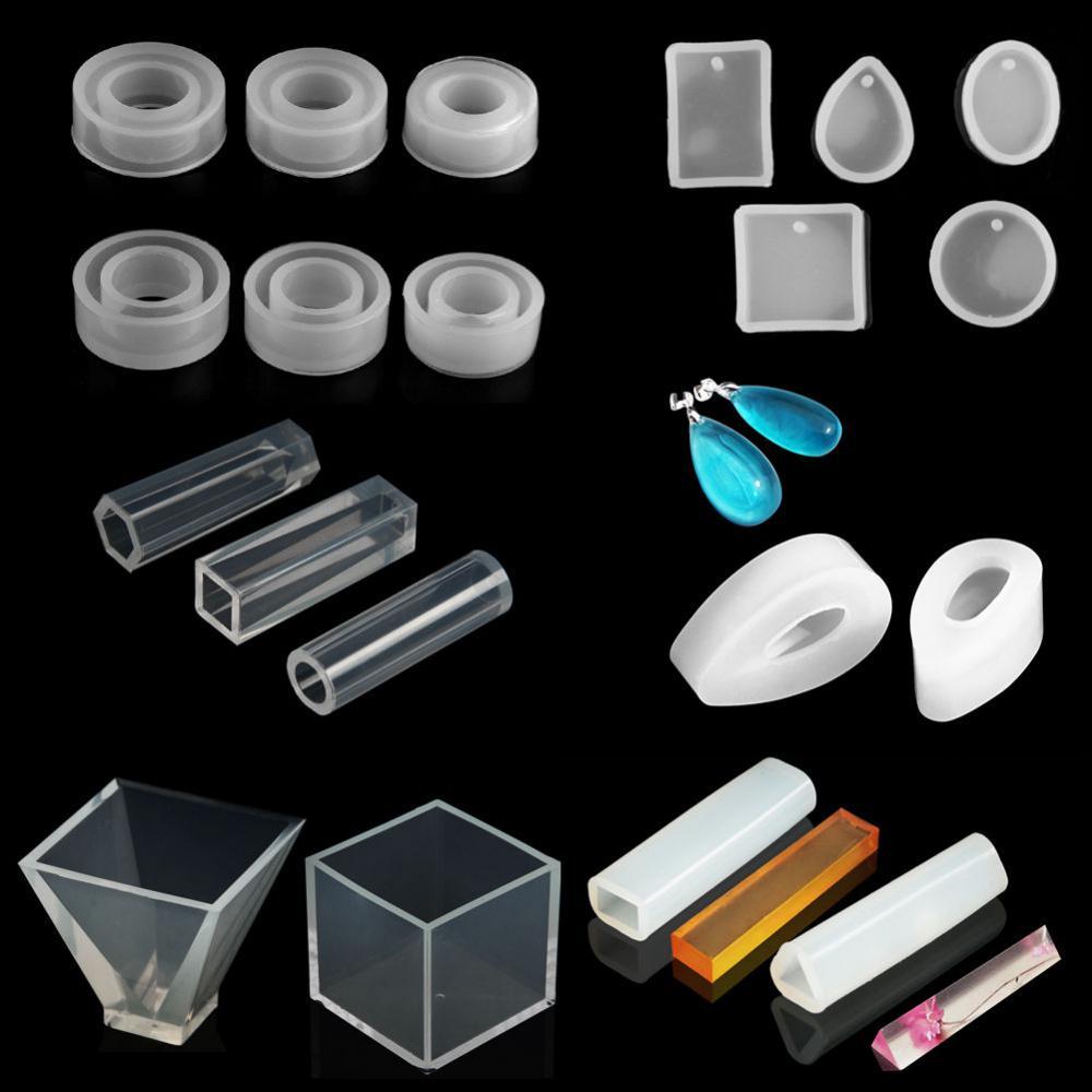 Silicone Pendant DIY Molds Resin Jewelry Making Tools Hexagon