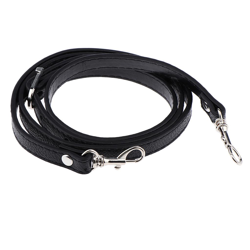 2pcs Adjustable Leather Shoulder Bag Strap Belt Replacement Lobster Clasp