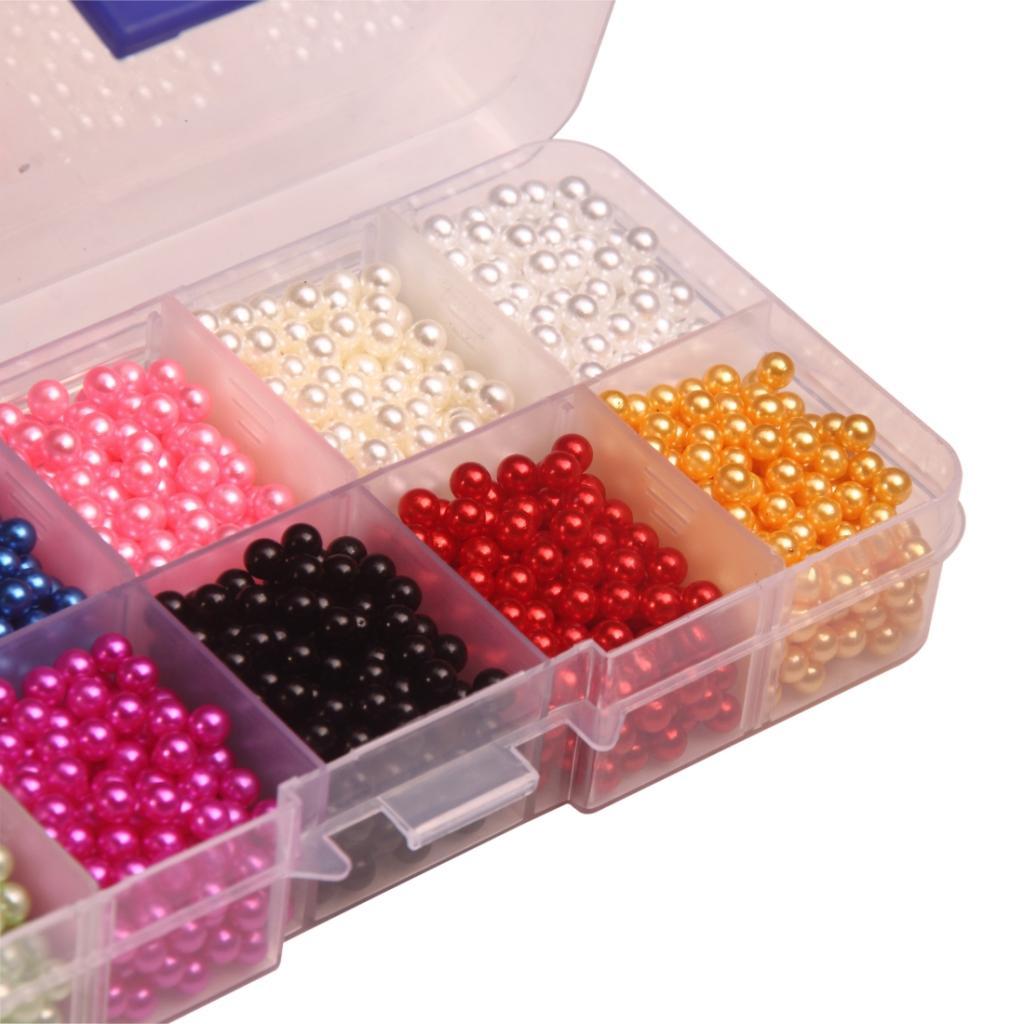 Micro Bead No Holes 36mm Nail Art Caviar Marbles ABS Plastic Loose