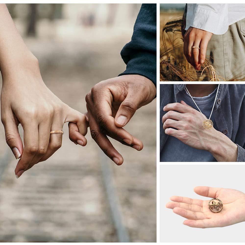 2xAstronomical Ball Ring Foldable Cosmic Finger Ring Jewelry Unisex 52mm