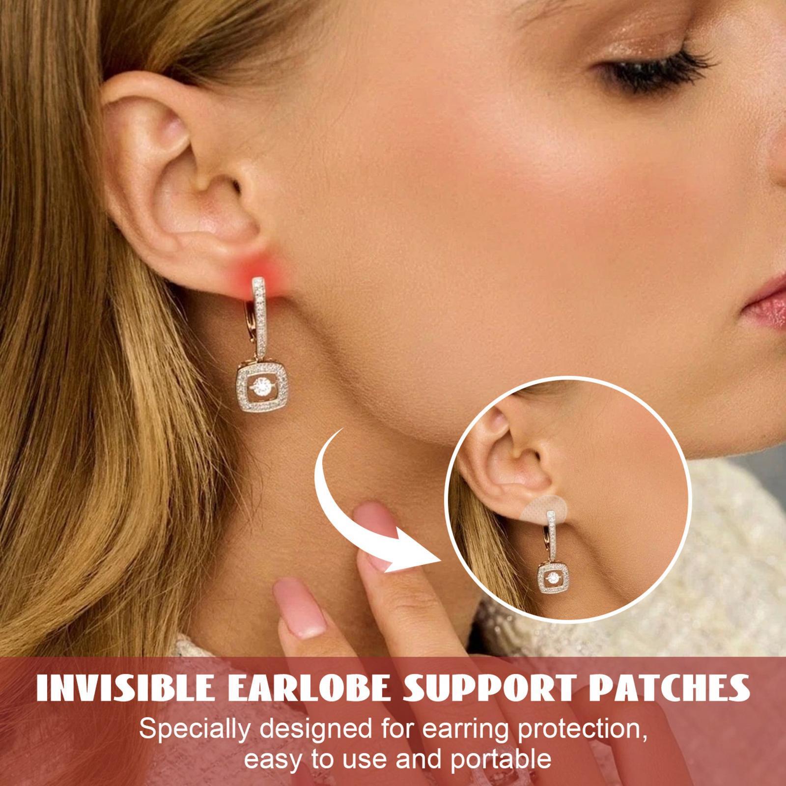 50x Invisible Earlobe Support Patches Durable Earring Protectors Women Girls