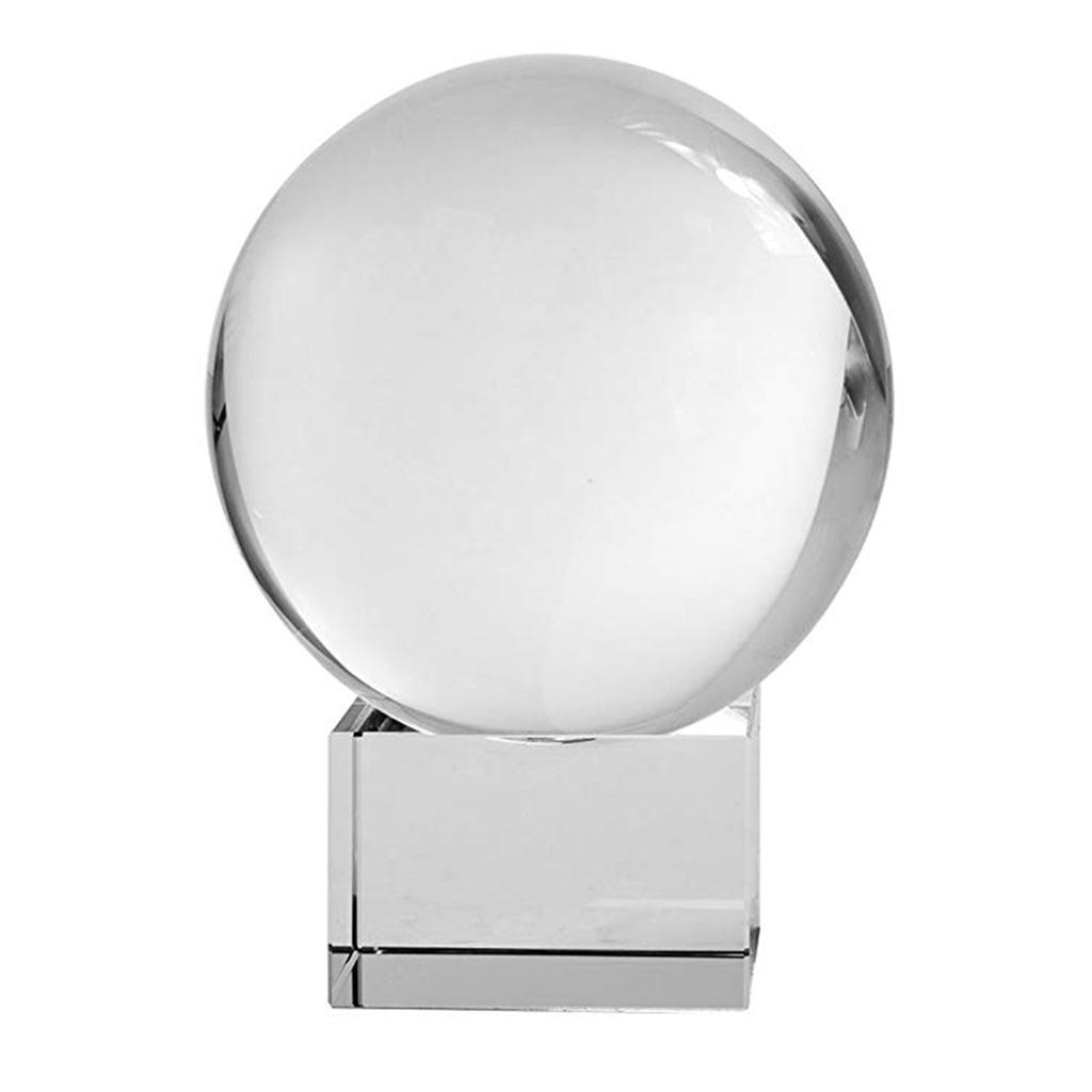 Clear Crystal Display Stand Base For Crystal Ball Sphere Globe Stone