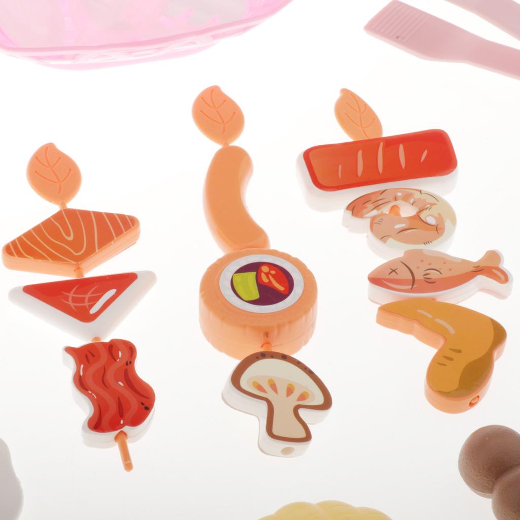 Multi Functional Simulation Music Light Kitchen Toy Set Hot Pot Grill