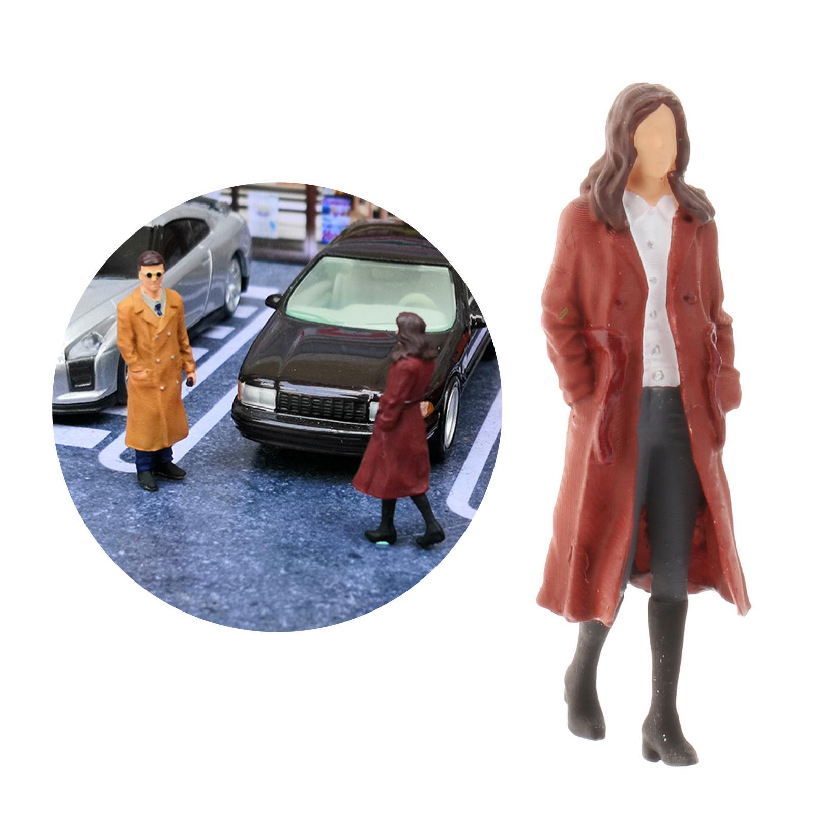 3x1/64 Model Figurines The Repairman Women Fashion Model Toys Female Red