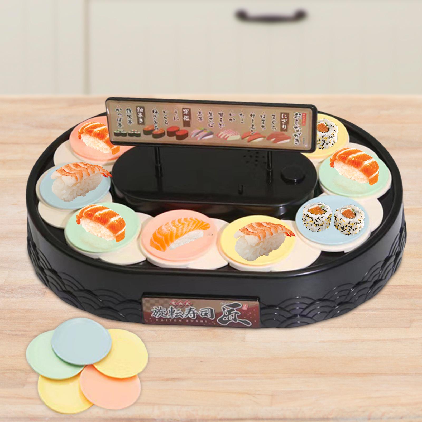 Rotating Cupcake Display Stand Sushi Machine for Sushi Birthday Party Bakery