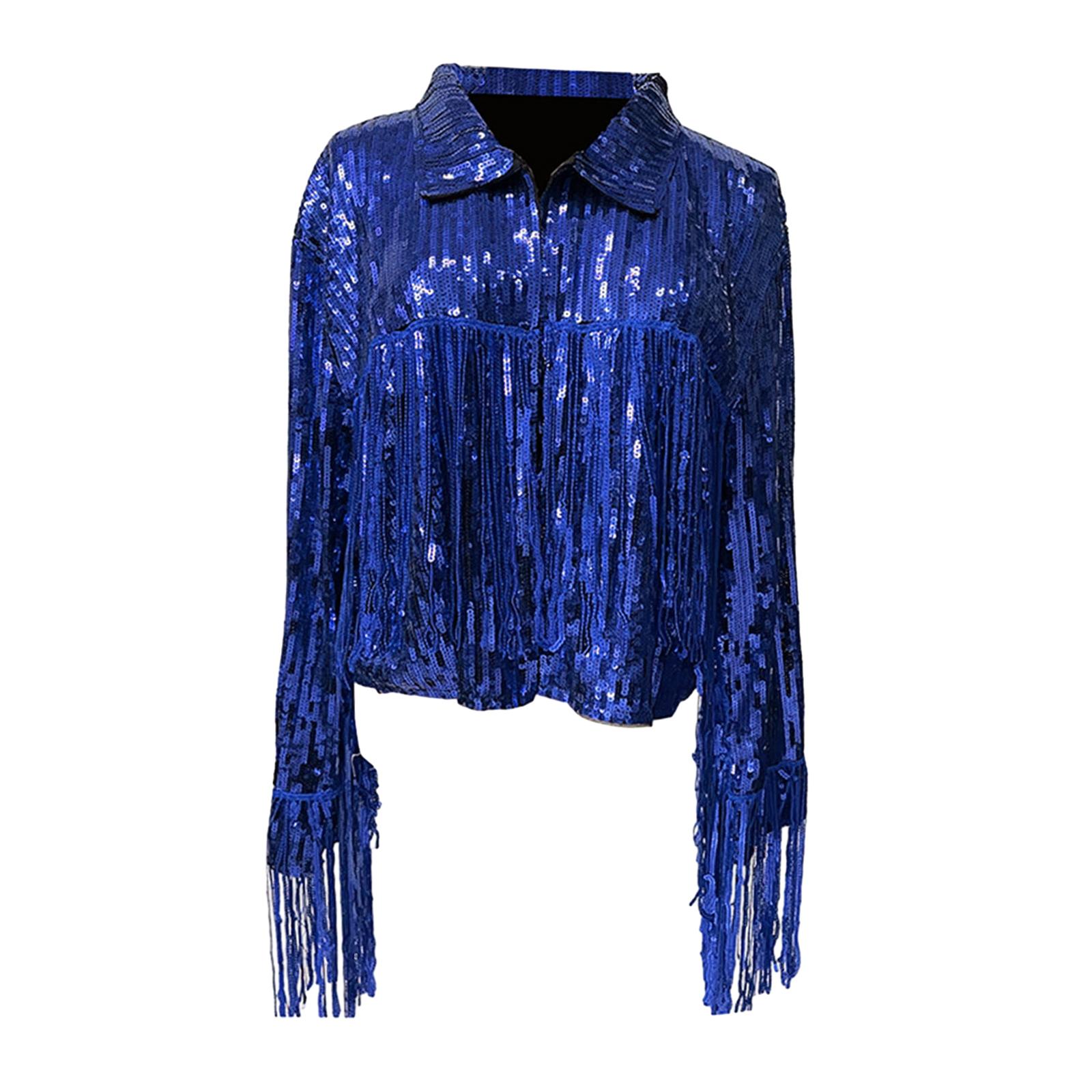 Sequin Jacket Blue