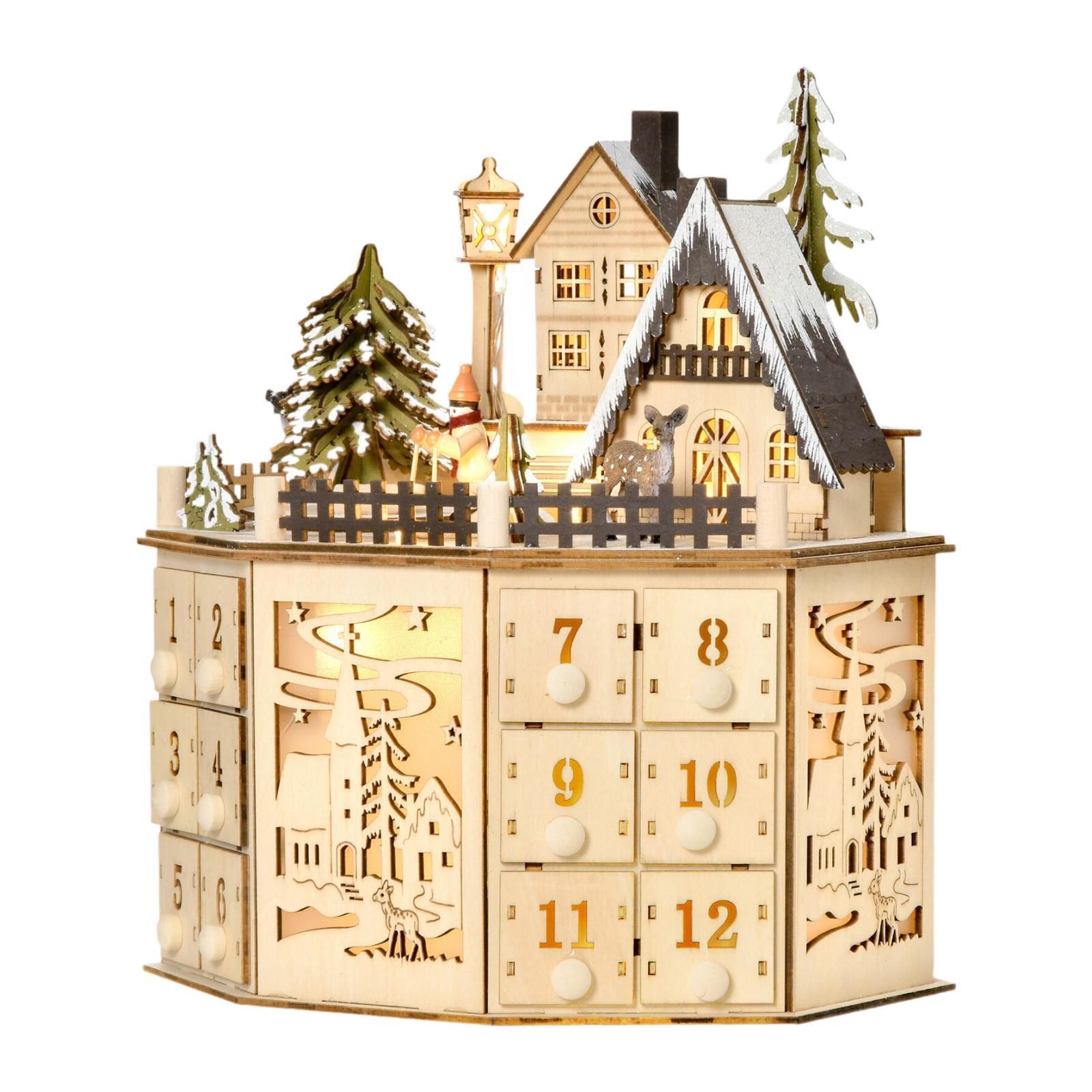 Wooden Advent Calendar 24 Drawers