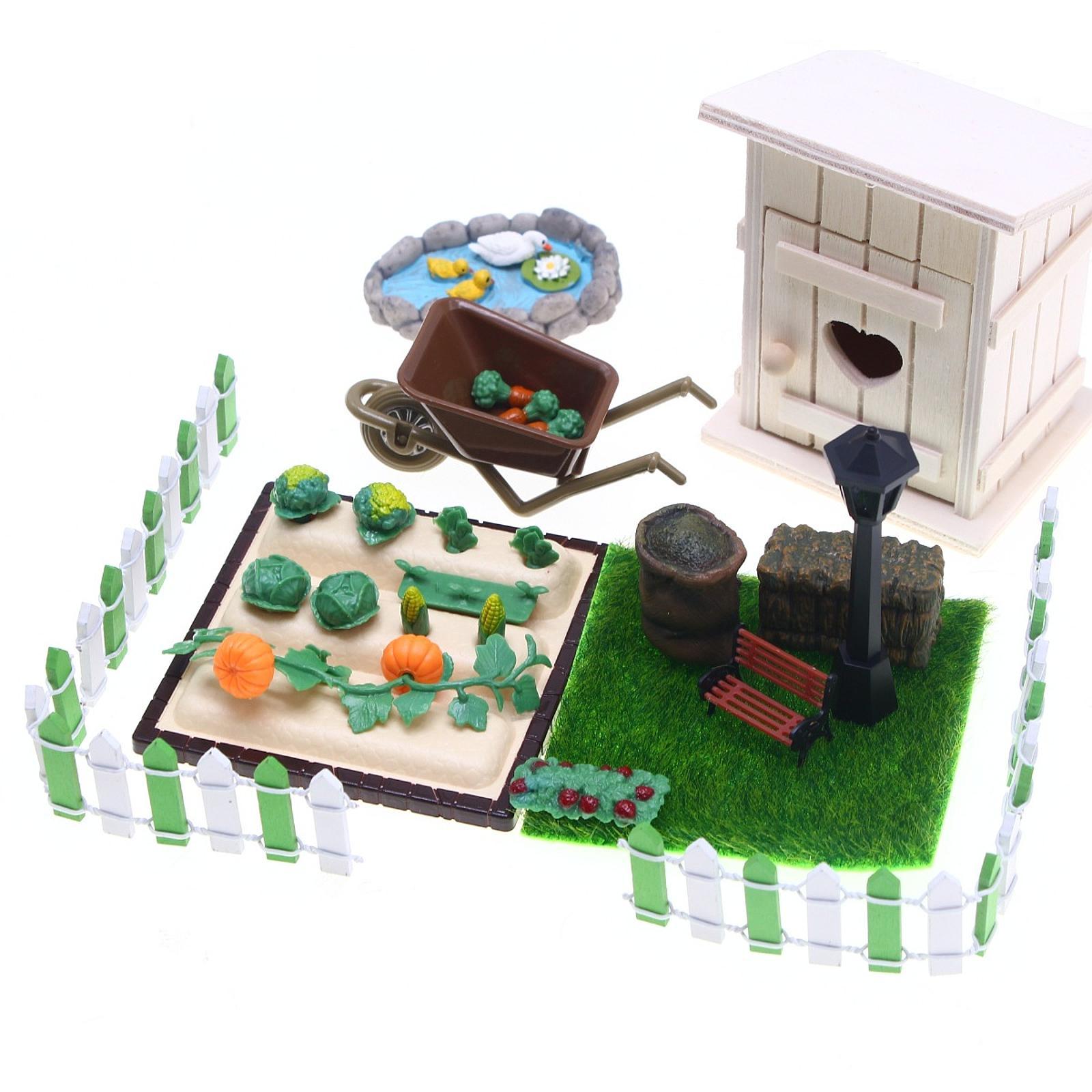 Micro Vegetable Scene Model Craft Vegetable Figurines for Kids Boys Girls