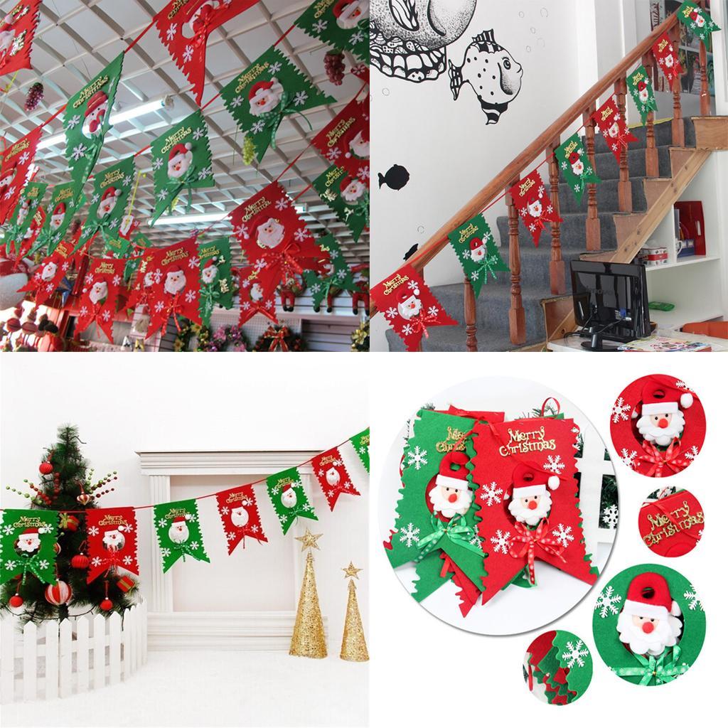 Details Zu Weihnachtsdeko Girlande Weihnachtsgirlande Weihnachten Stoff Fenster Banner