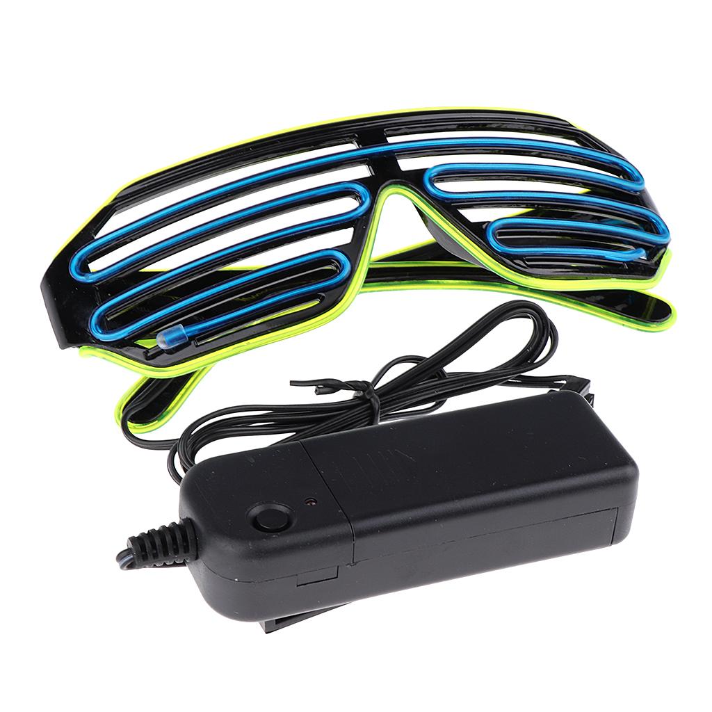 Halloween LED Light Up Shutter Eye Mask Masquerade Party Cosplay Mask E