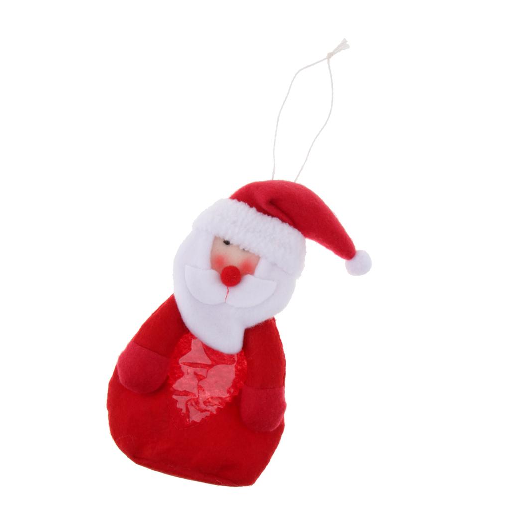 Christmas Candy Bags Gift Pocket Xmas Tree Hanging Ornament Santa Claus