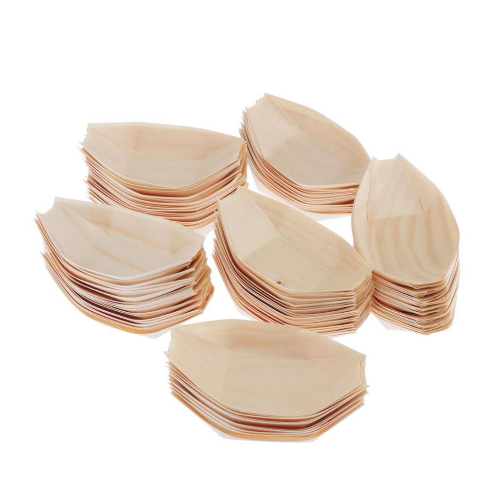 Wood Serving Boat