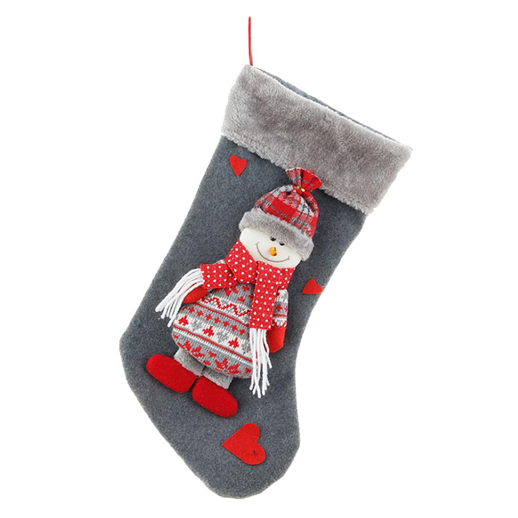 Christmas Stocking Tree Hanging Xmas Sock Snowman