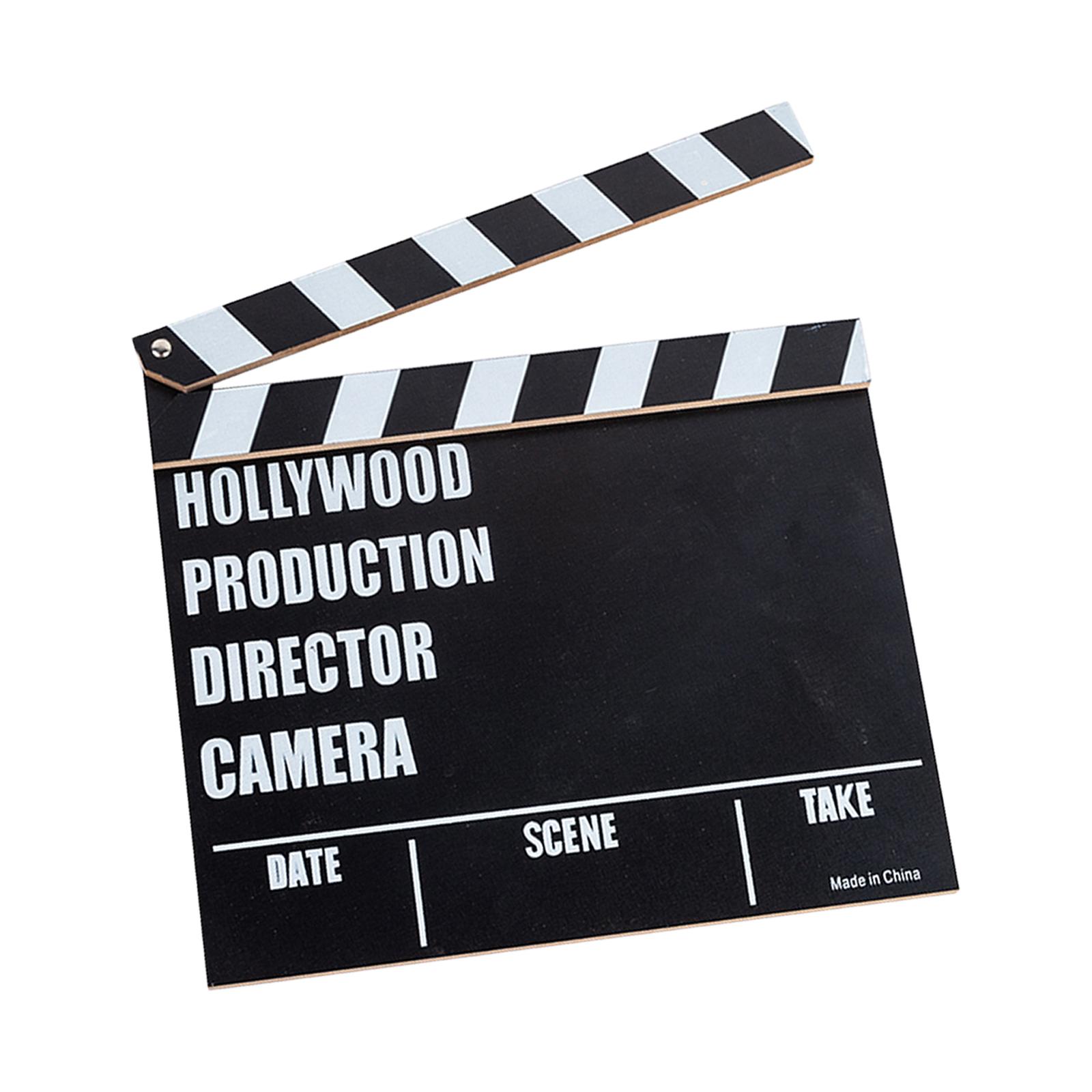 TV Movie Film Clap Board Movie Night Party Supplies Slateboard Clapper Board