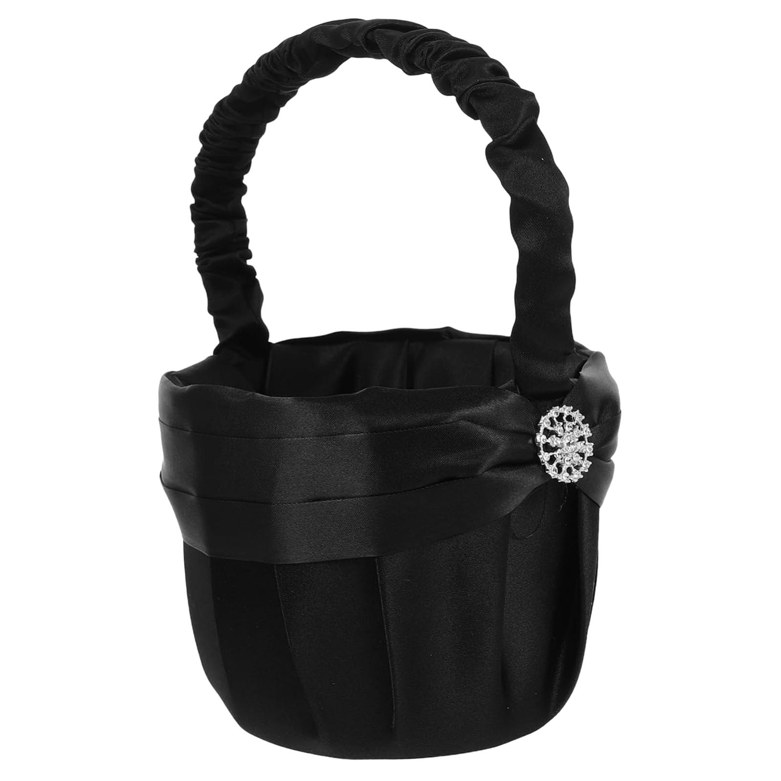 Flower Girl Basket Black