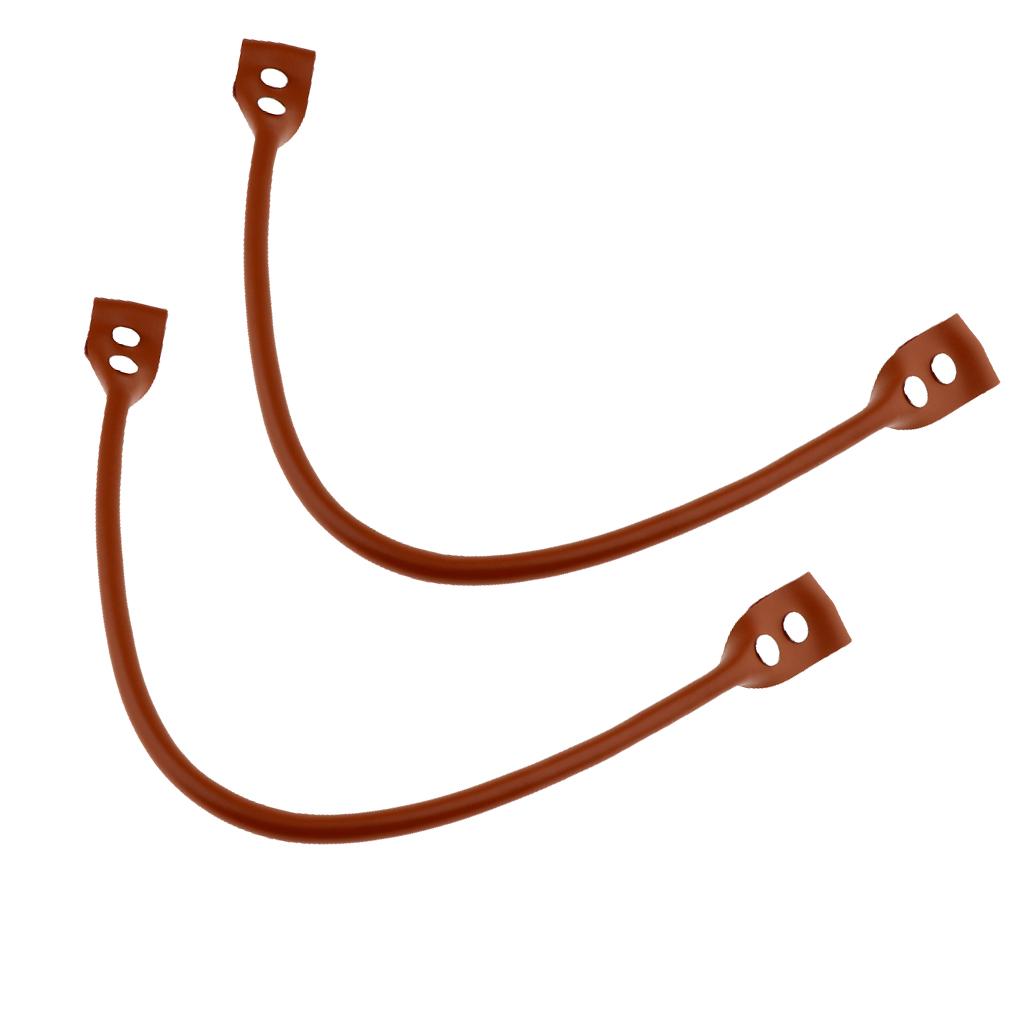 2x Genuine Leather Bag Handle Handbag Shoulder Bag Straps Detachable