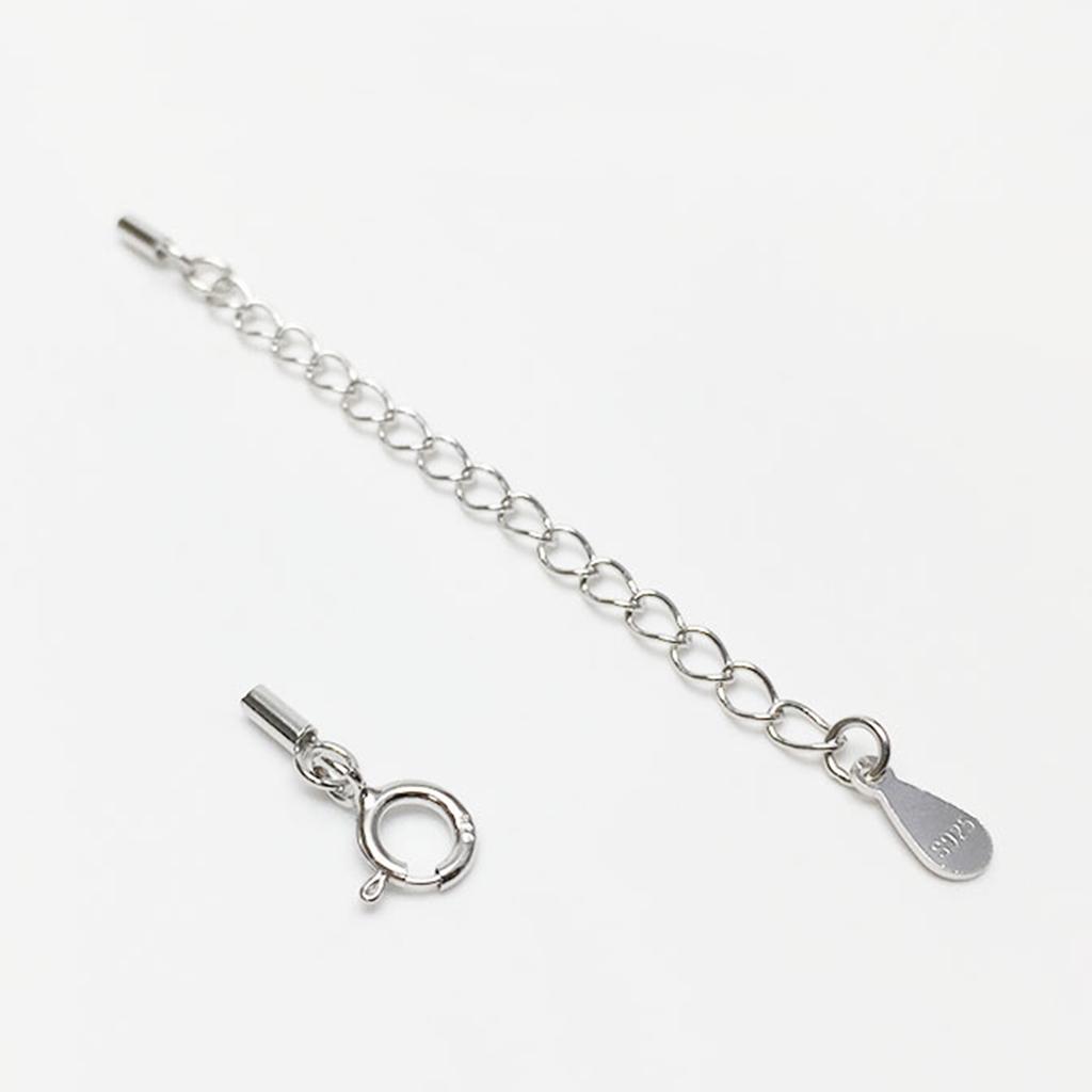 925 Sterling Silver Tube Crimp Beads Stopper Necklace Bracelet DIY Craft