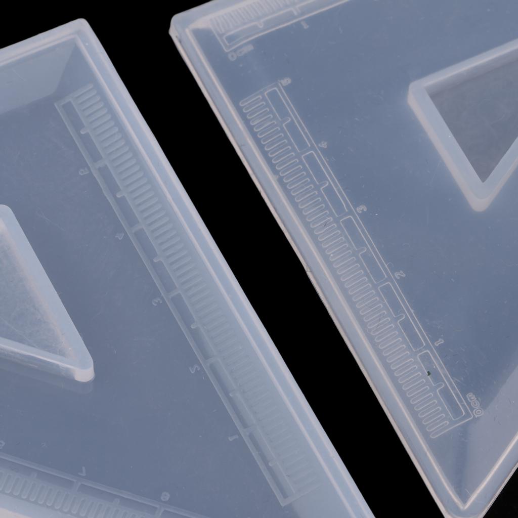 3x4 Pieces Silicone Mould rulers mold crystal Resin casting Craft DIY mold 