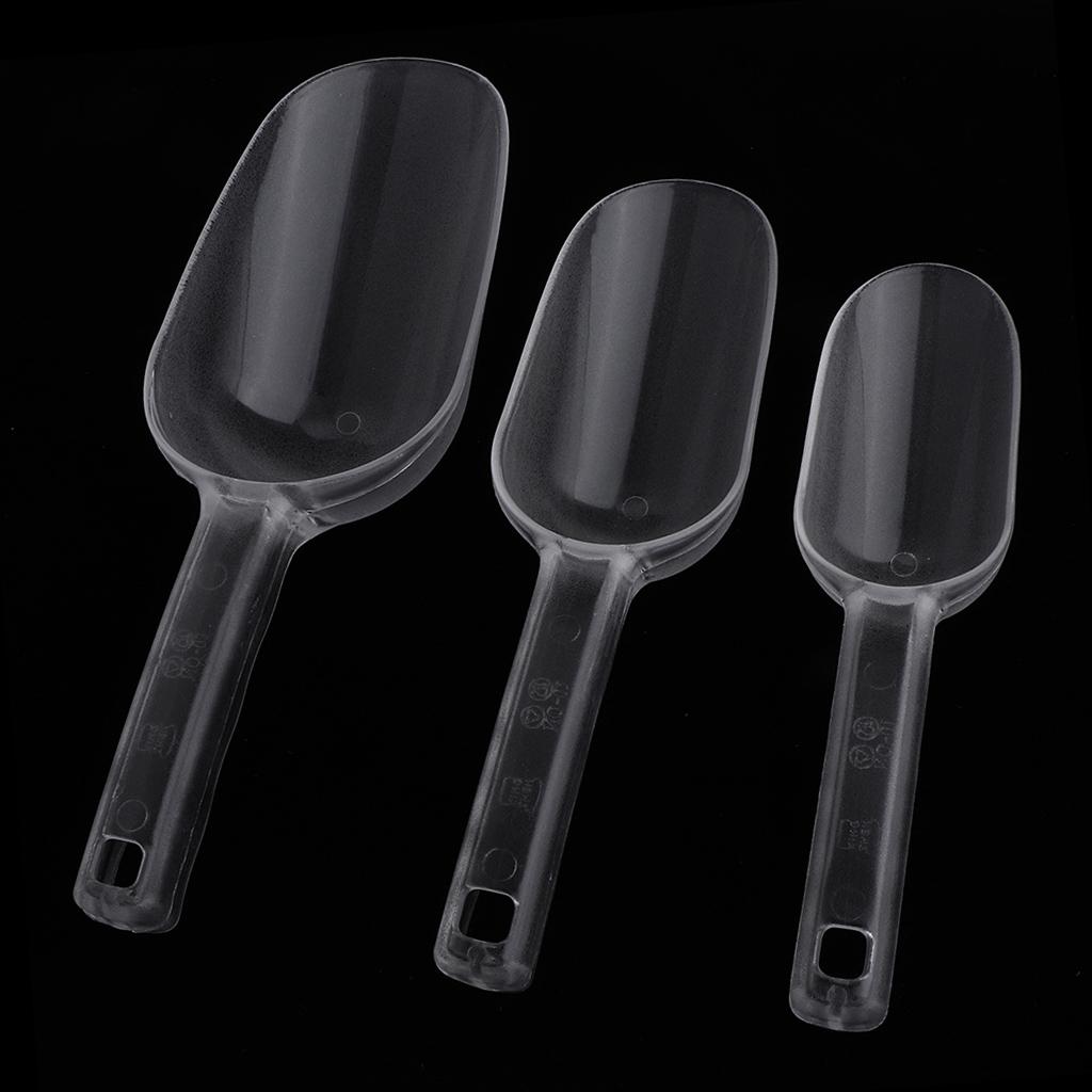 Clear Acrylic Plastic Kitchen Scoops Wax  Shovel for Candy Buffet Sugar