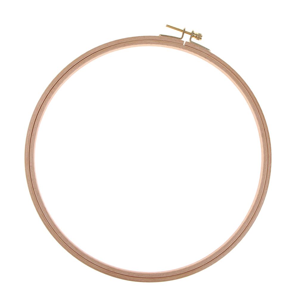 Wooden Round Cross Stitch Hoops Needlework Embroidery Sewing Circles 25cm