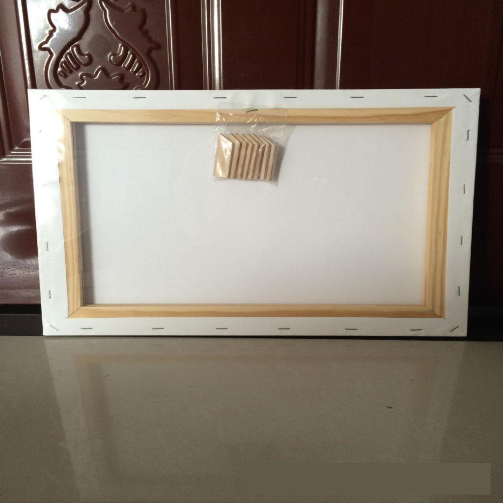 3xWhite Blank Canvas Board Wooden Frame for Oil / Acrylic Painting 30x40cm