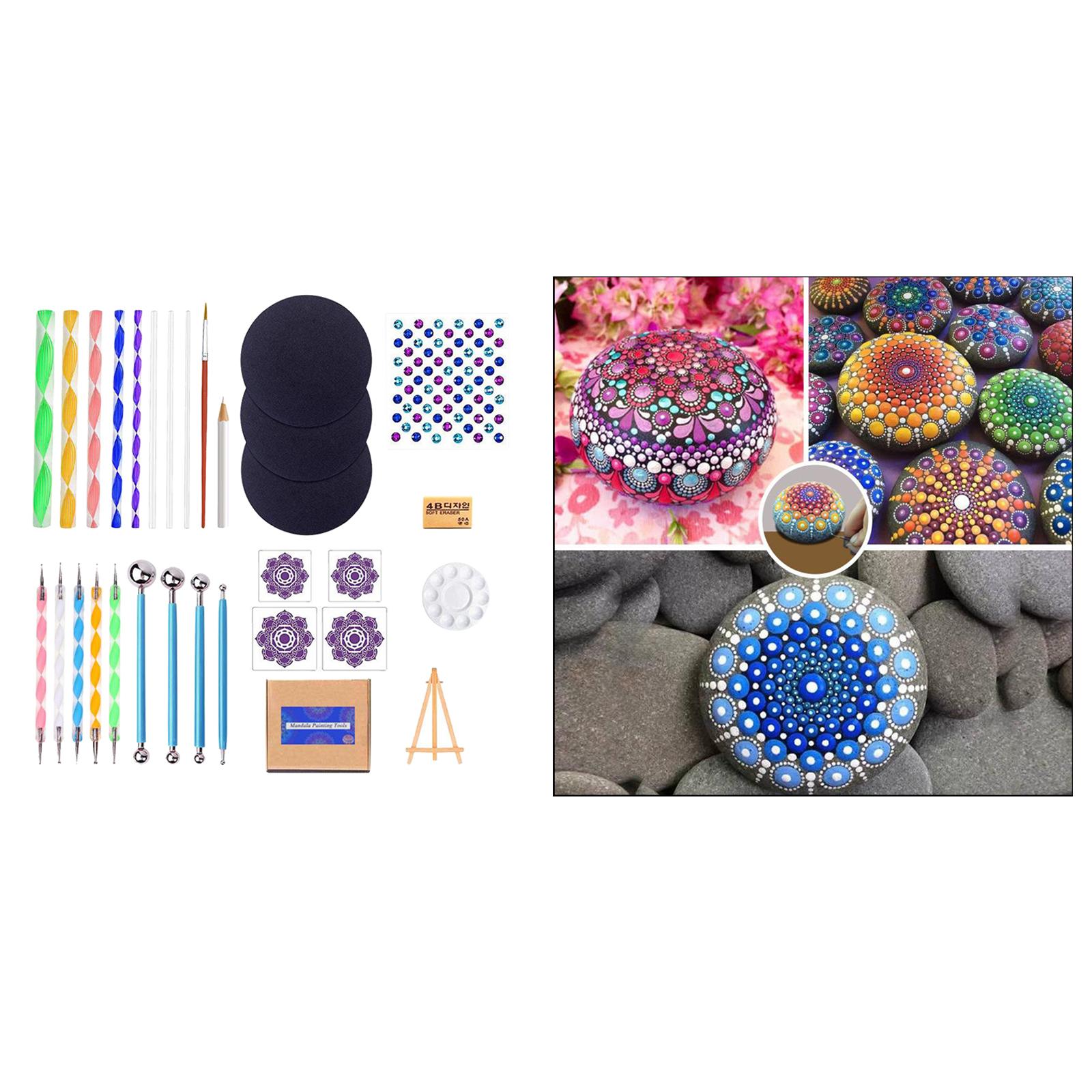 New Professional 31Pieces Mandala Dotting Tools for Rocks Painting Drafting