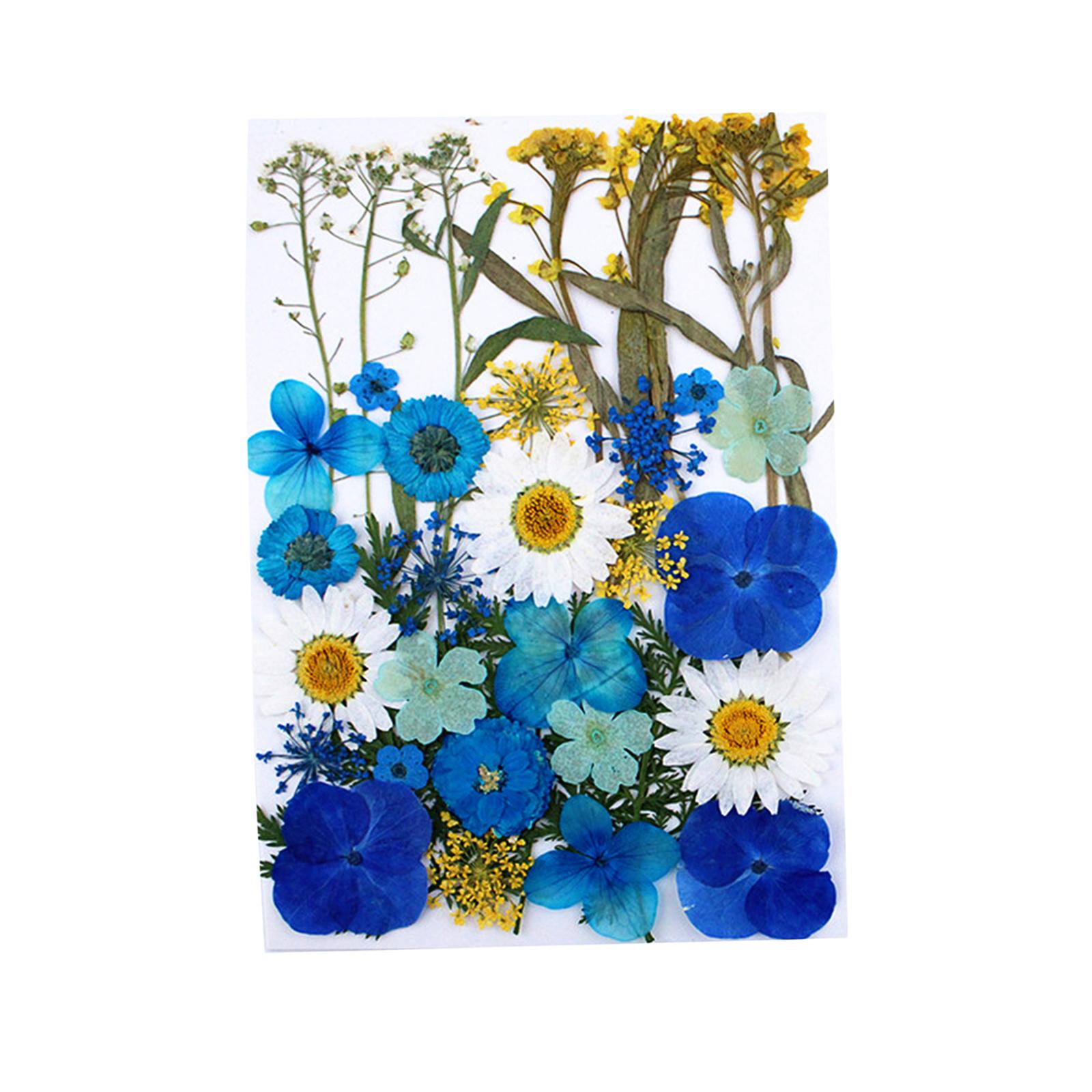 Pressed Dried Flower DIY Bookmark Resin Casting Nail Arts Tool Blue