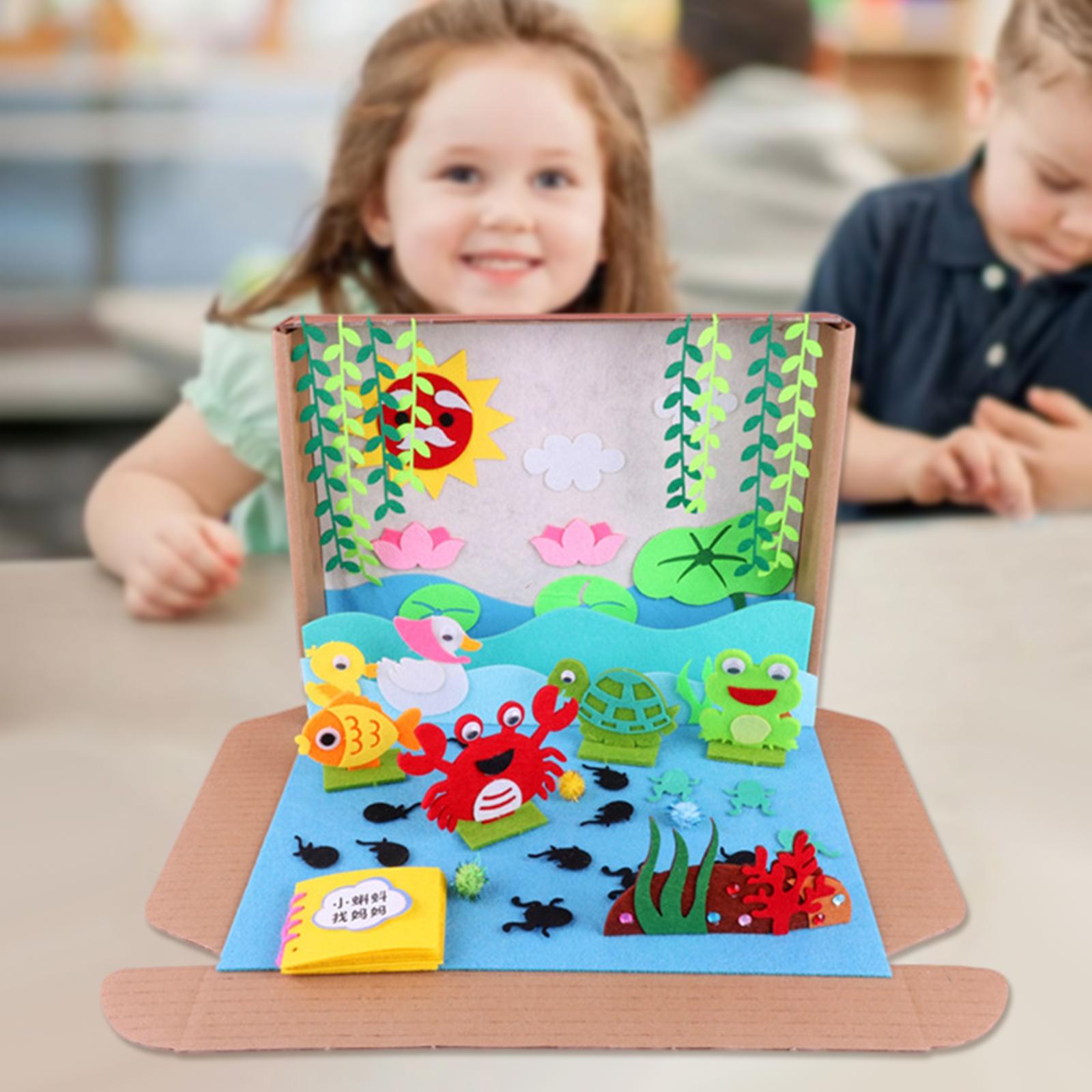 DIY Felt Craft Kit Patchwork Animals Story Little Tadpole