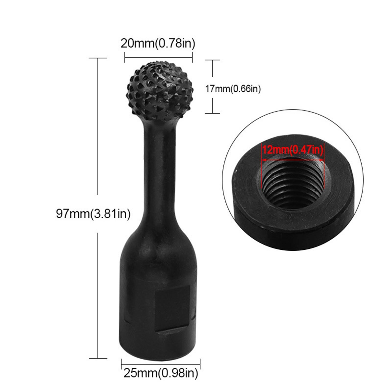 3 Pieces Sphere Rotary Burr Rotary Grinding Head for Polishing Grinding