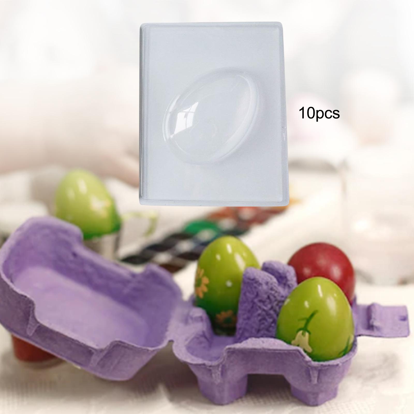 10x Easter Egg Model 3D Handmade Decorations Non Stick for Candy Fondant DIY