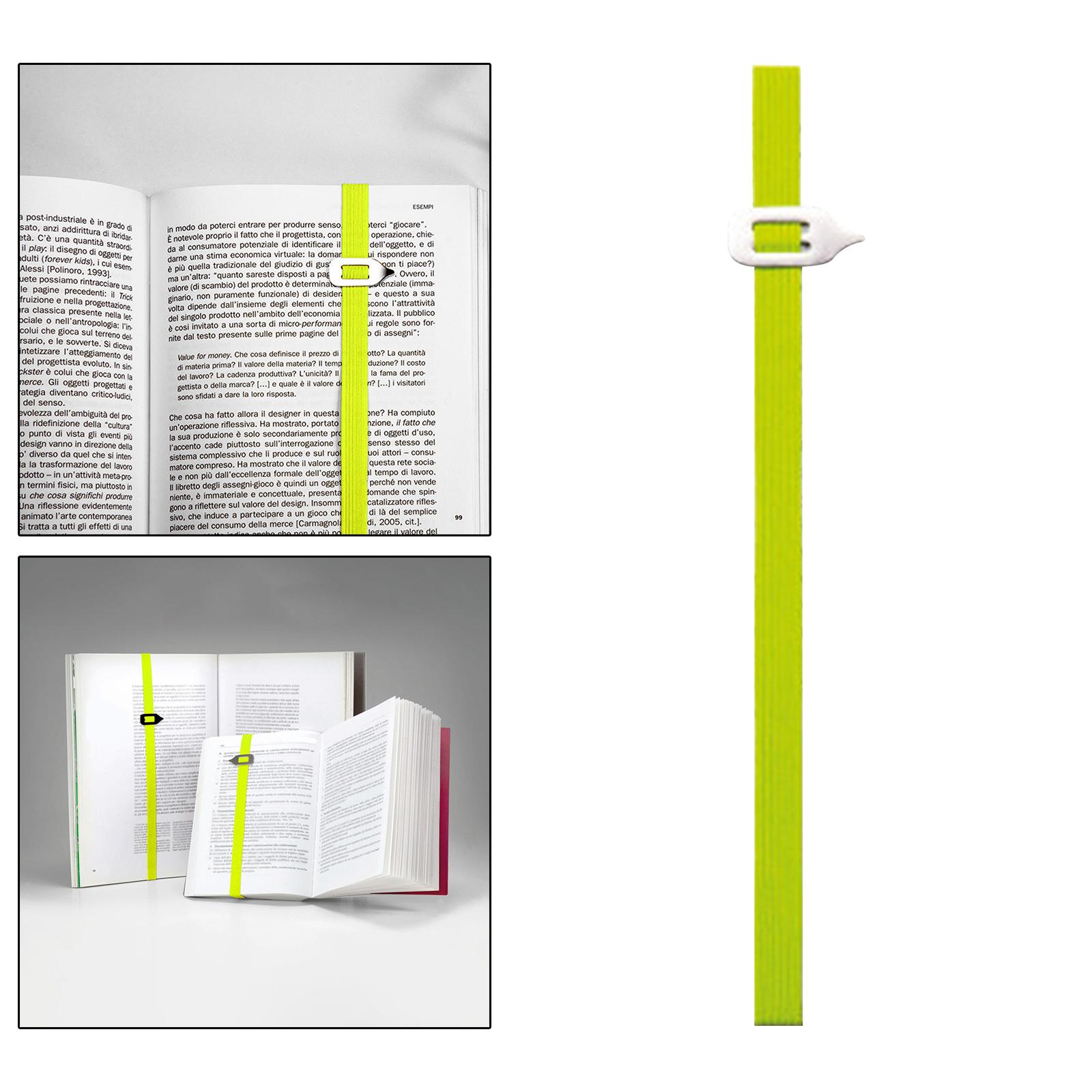 Adjustable Elastic Band Bookmark Page Markers Metal Book Darts for Reader Green 