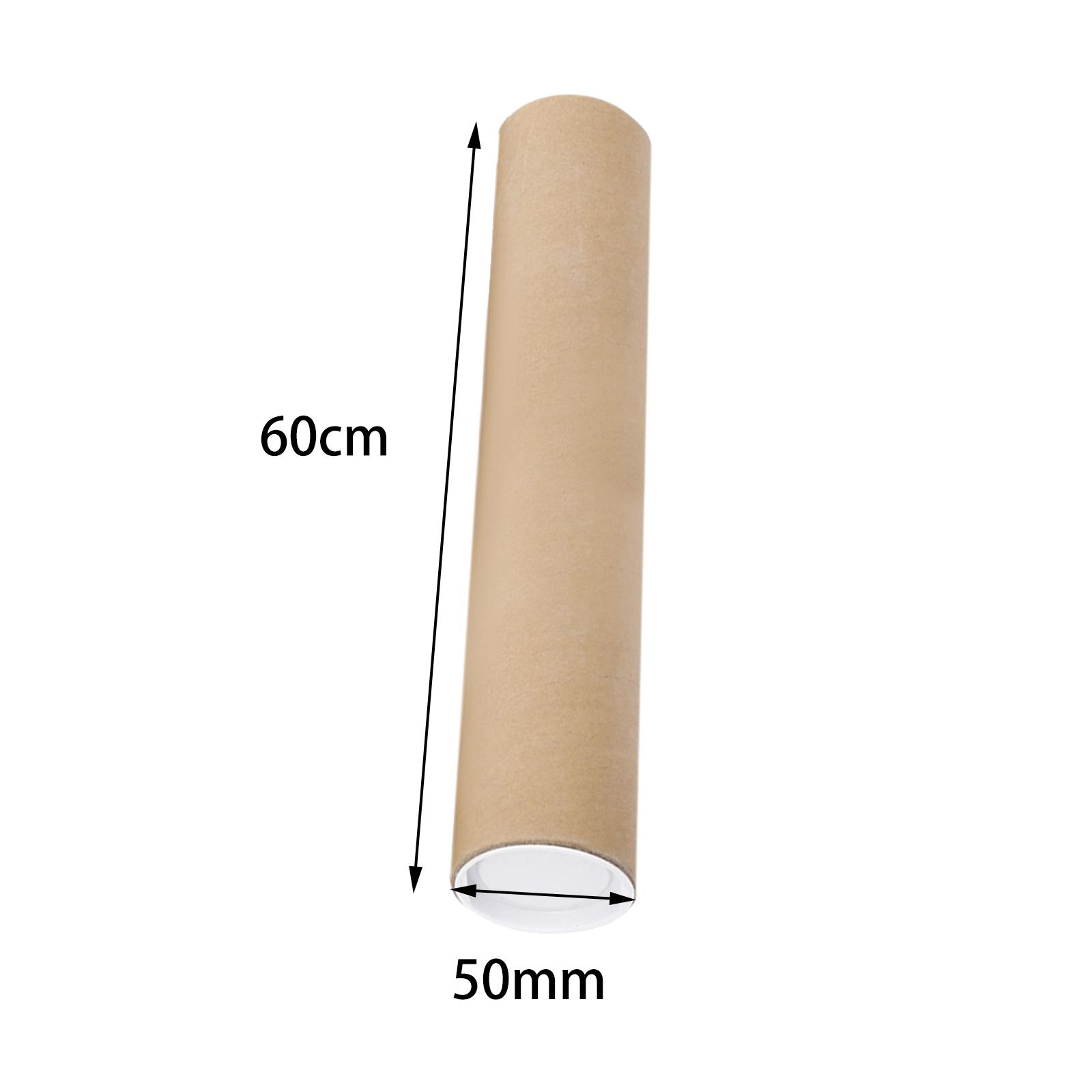 Long cardboard with Caps Mailing Tube for Paintings Document Shipping 60cm