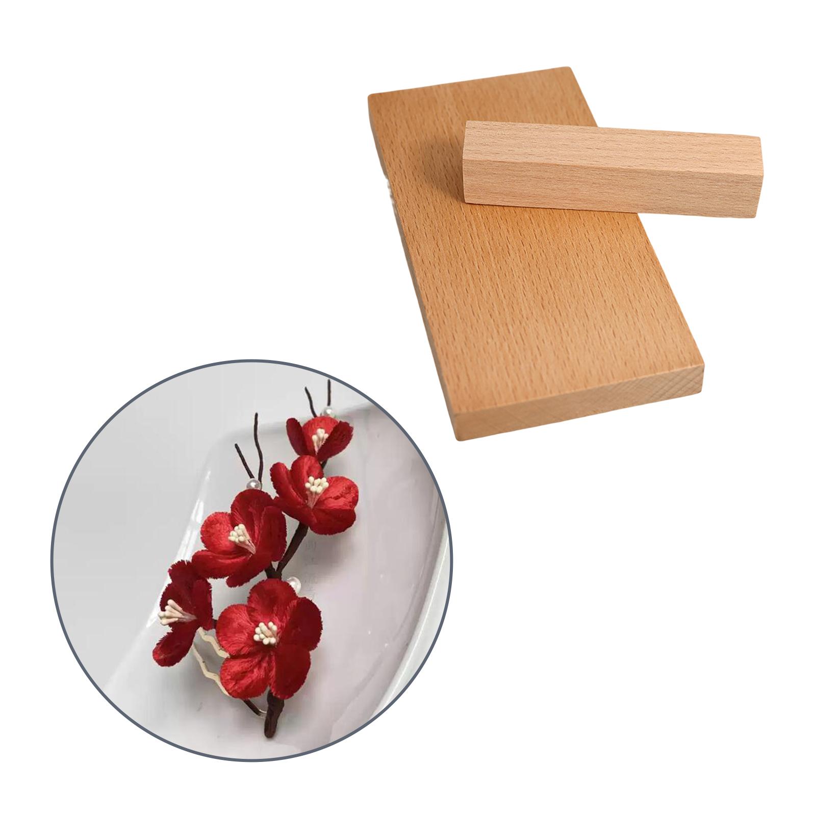Wooden Party Handicraft Flower Making Tool Chinese Velvet Flowers Making Tool