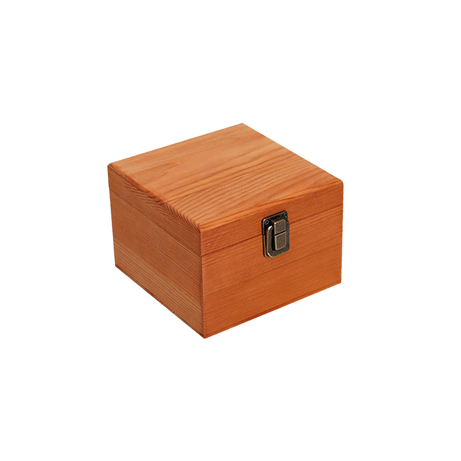 Wooden Storage Box Unfinished 14x14x10cm