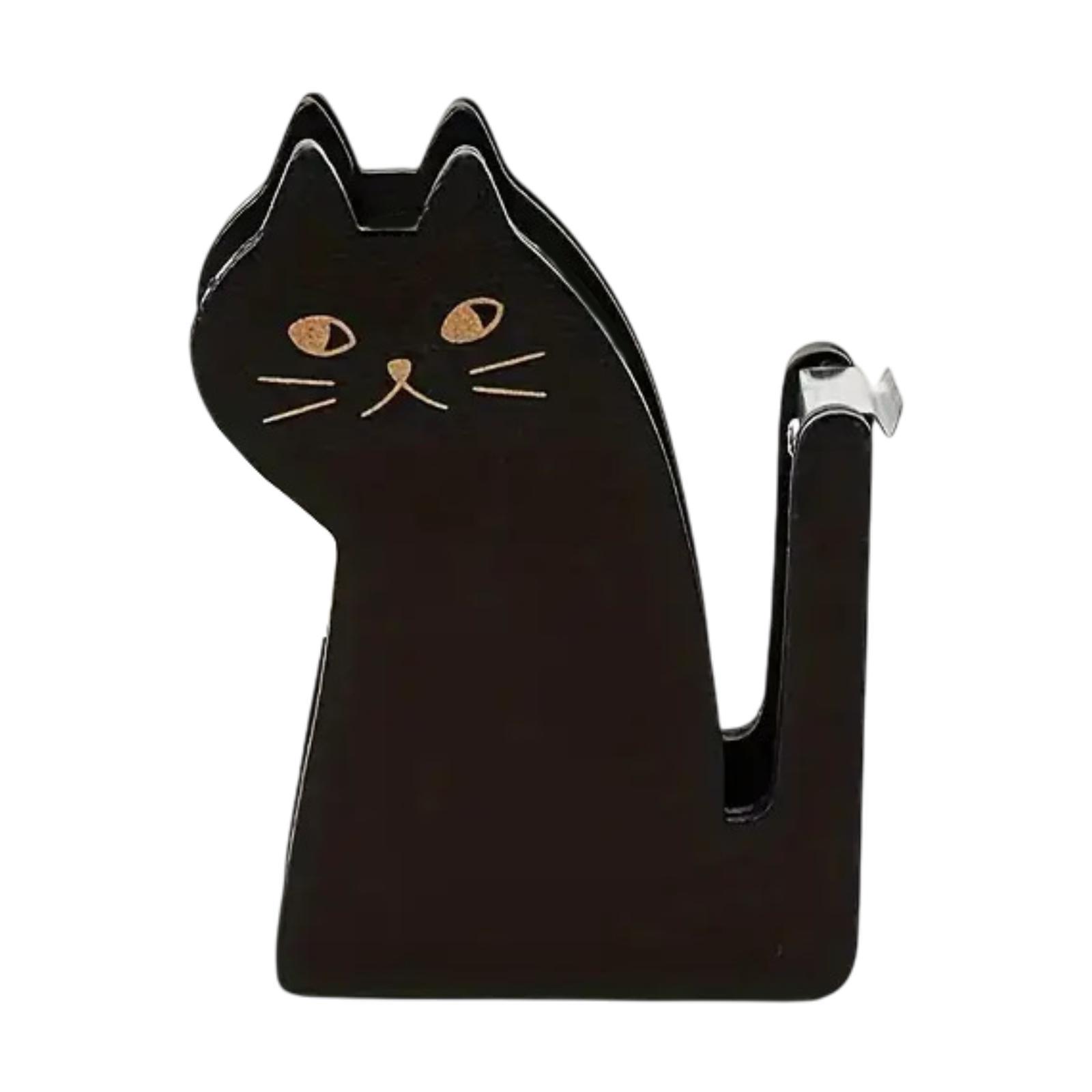 Tape Dispenser Black Cat Shaped