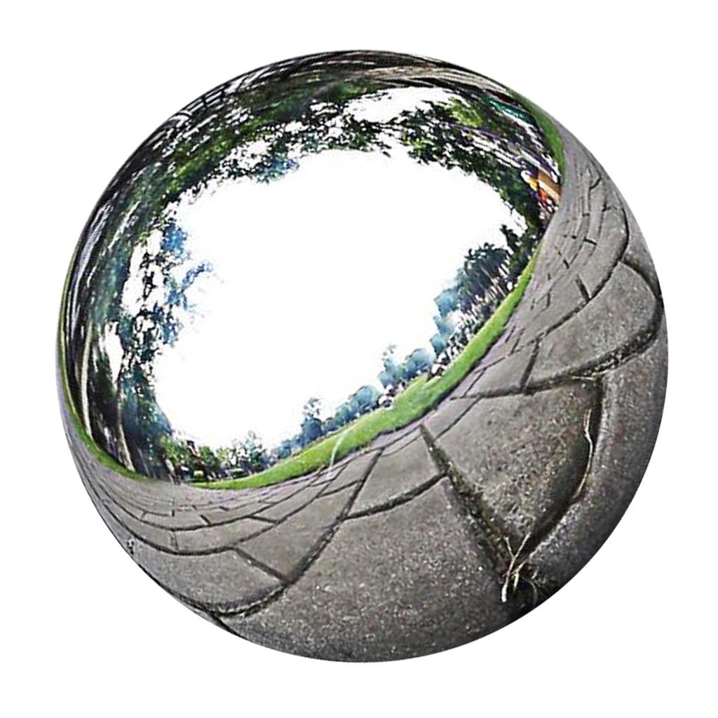 fastar 304 Stainless Steel Hollow Ball Seamless Mirror Ball Sphere Gazing Balls Home Garden Ornament Decoration,20cm