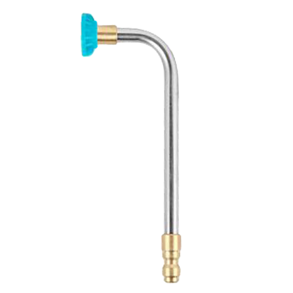 Pressure Washer Gutter Rod 90 Degrees 16cm 1/4'' Quick Release Blue