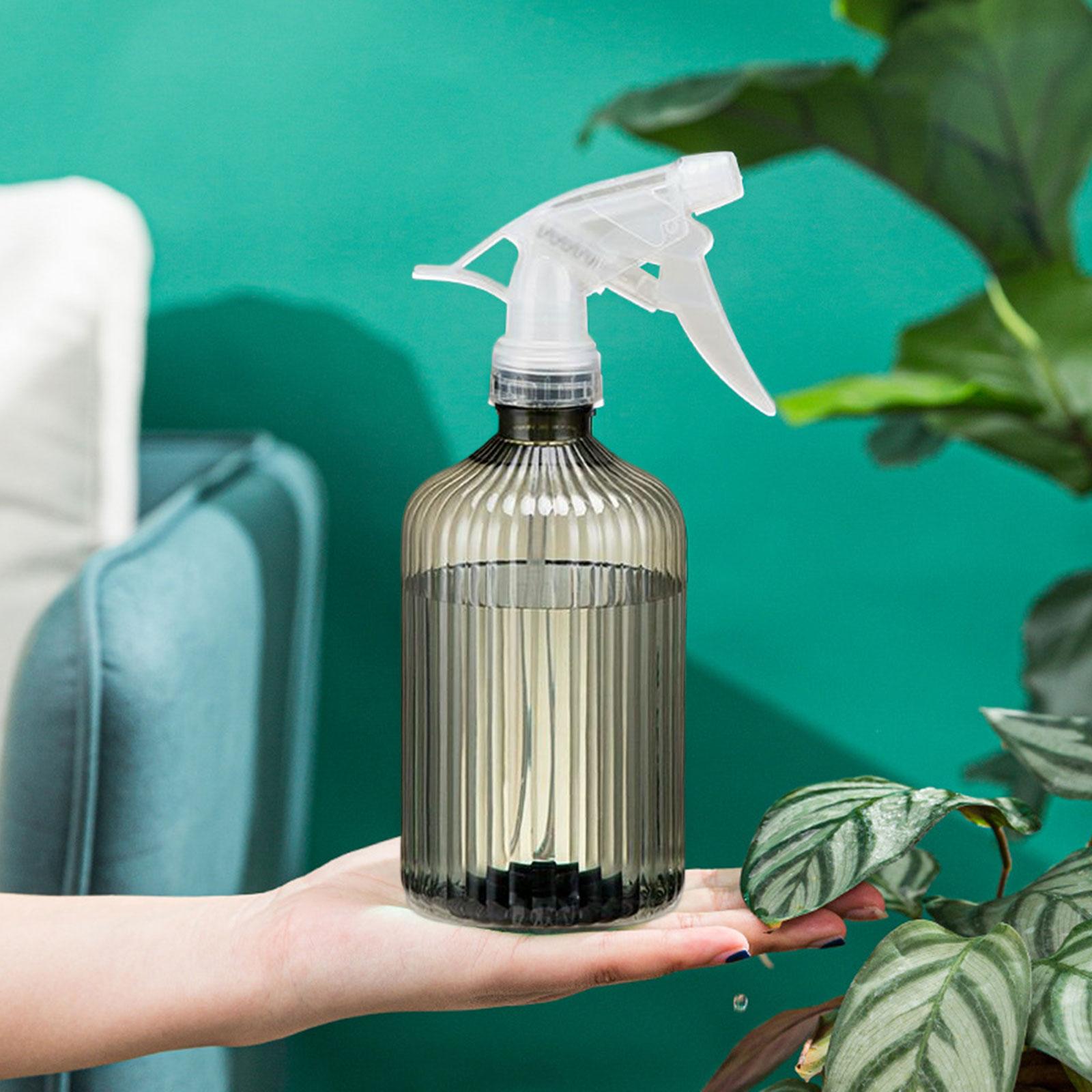 Empty Spray Bottle Adjustable Nozzle Clear Large Capacity for Gardening Gray