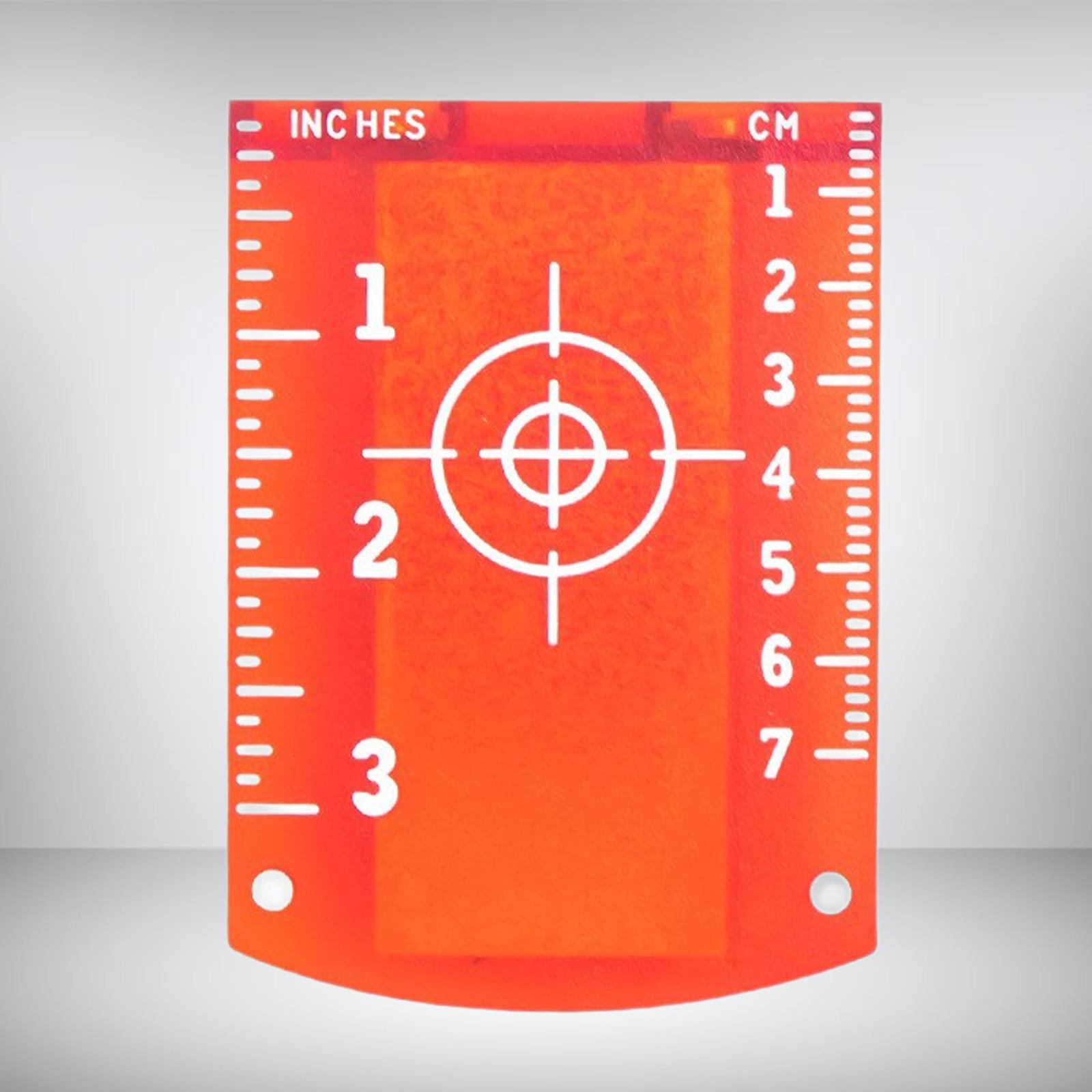 Magnetic Target Card Plate Measurement House Application Building with Stand Red