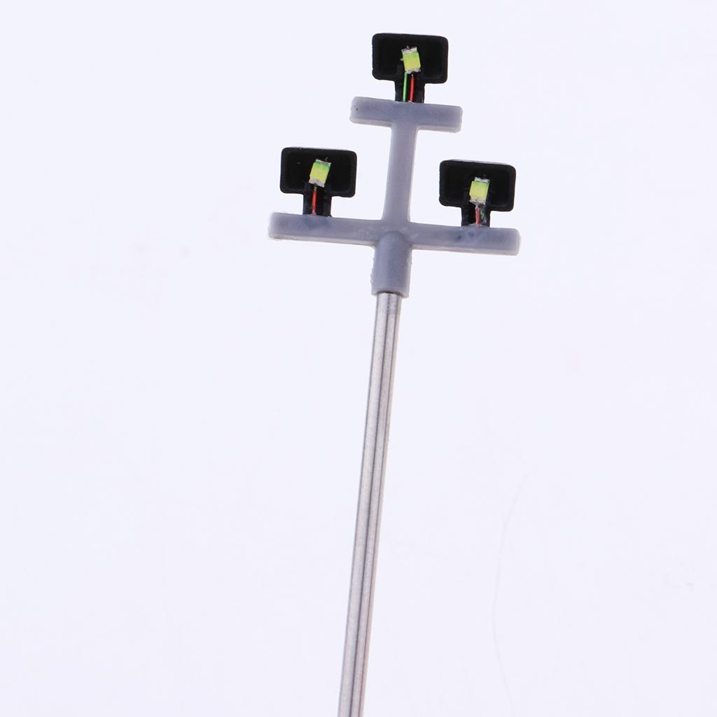 5pcs Metal Pole Street Lights OO/HO Gauge Train Railroad Diorama Scenics eBay