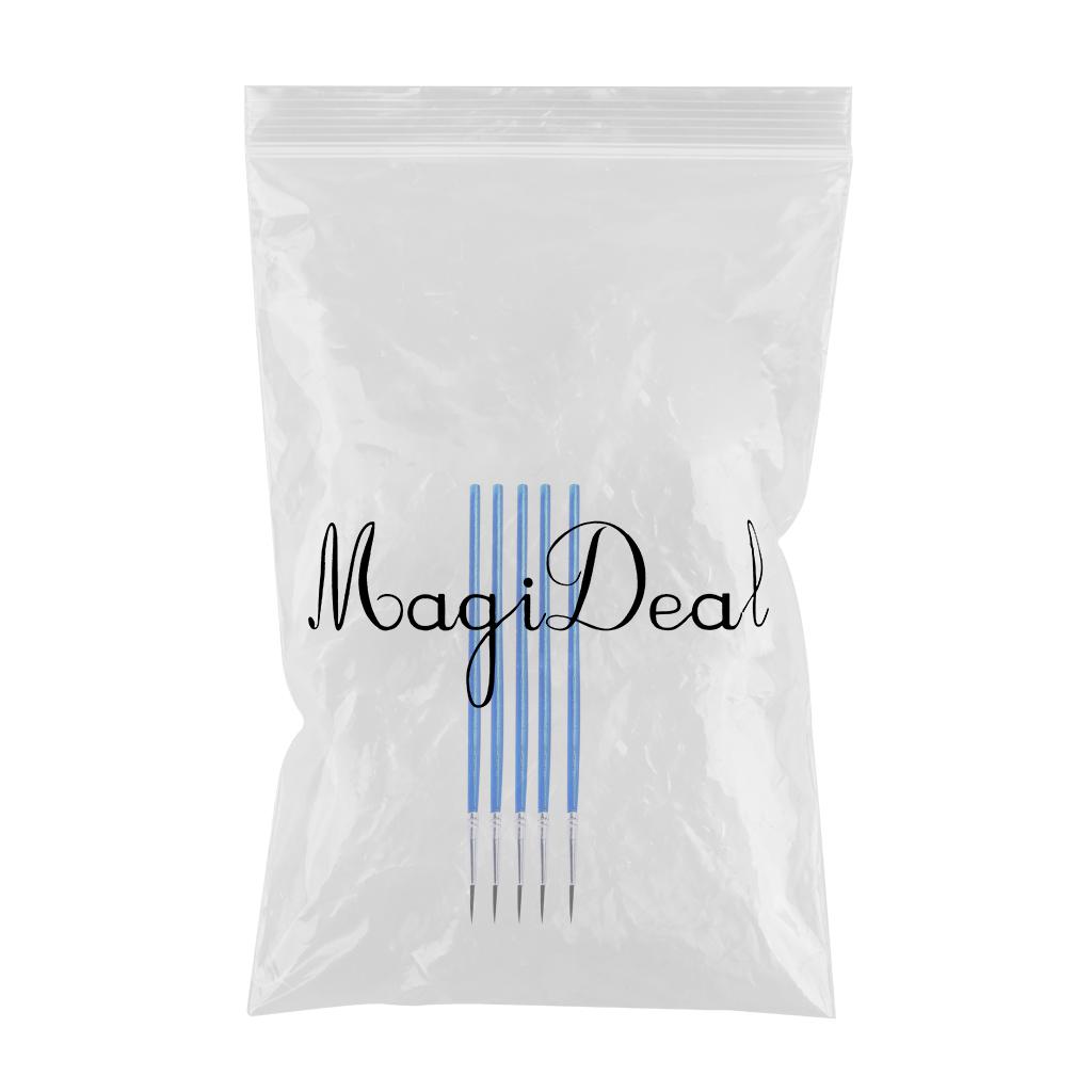 5pcs/set  Fine Hand Painted Model Craft Painting Pen Script Art Paintbrushes