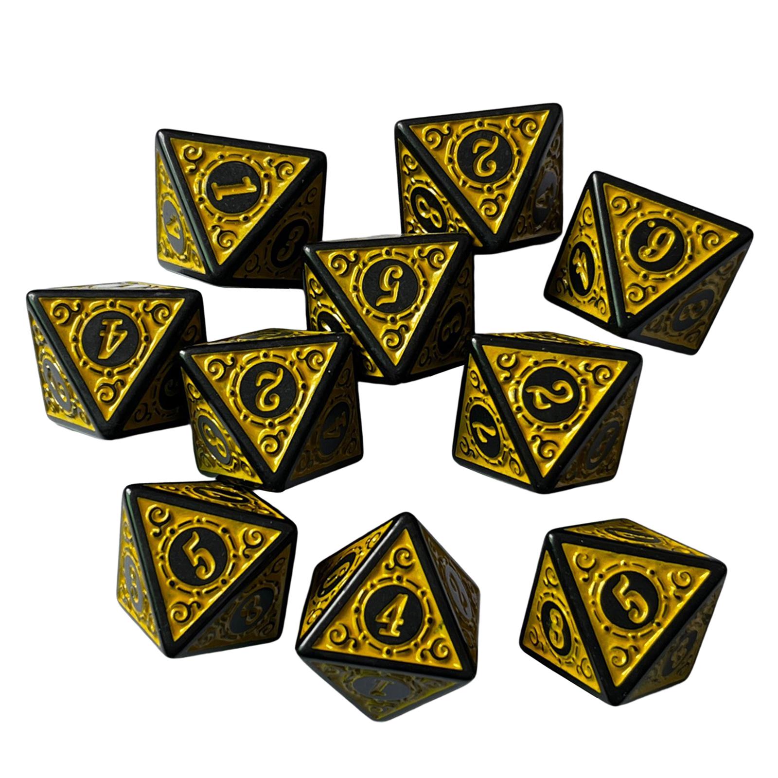 Acrylic 8 Sided Dice Set