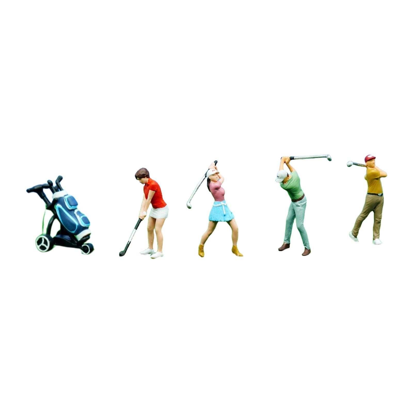 Miniature Golfer Figures 1:64 Scale