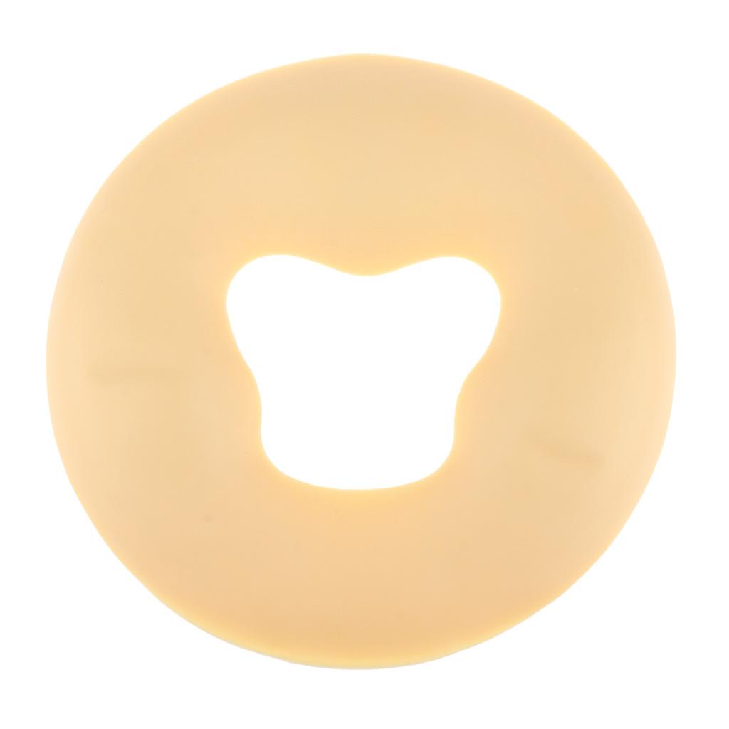 Massage Bed Silicone Face Pillow Beige with 100pcs Disposable Cushion Cover