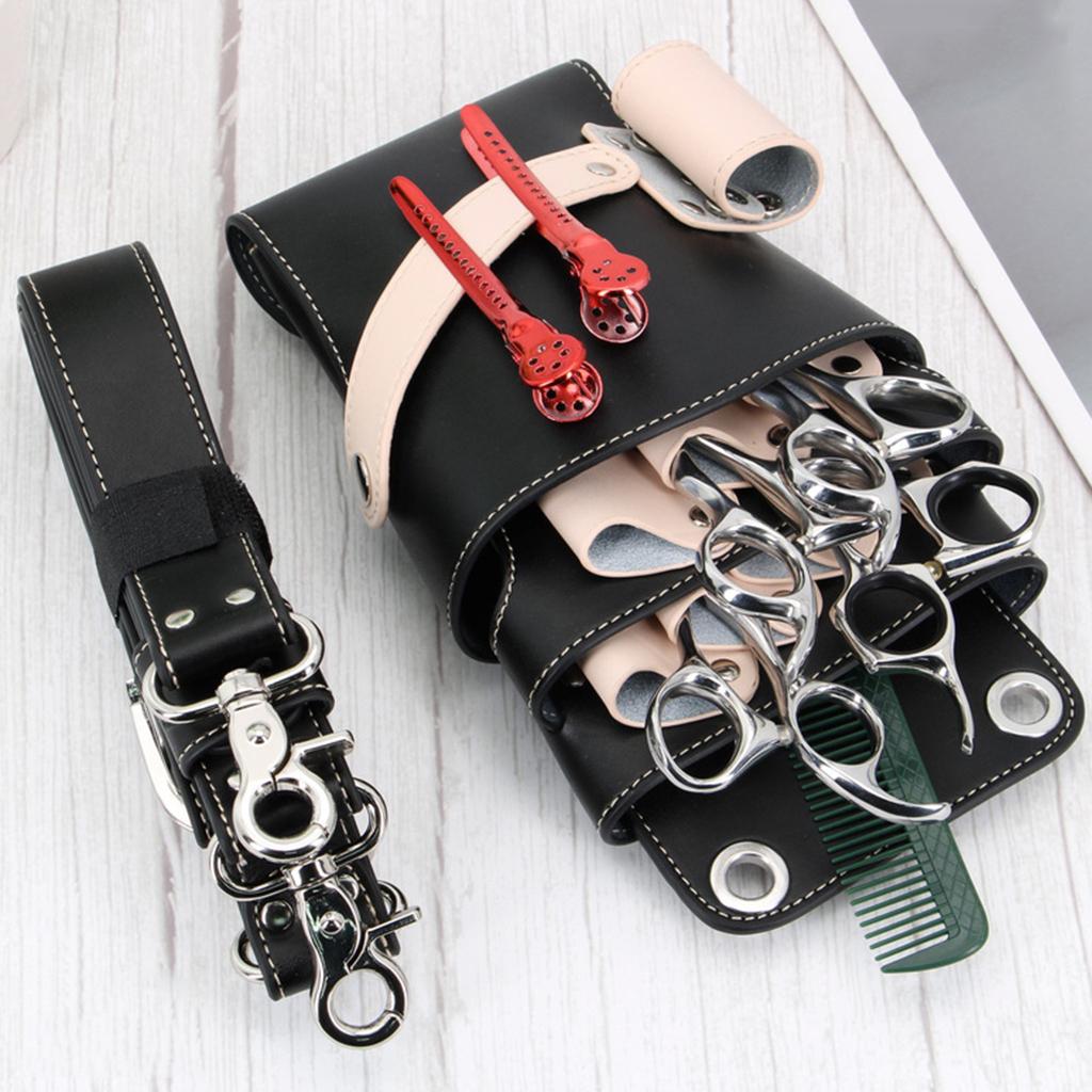 Salon PU Hairdresser Styling Tools Holster Barber Organizer Bag Pouch Black