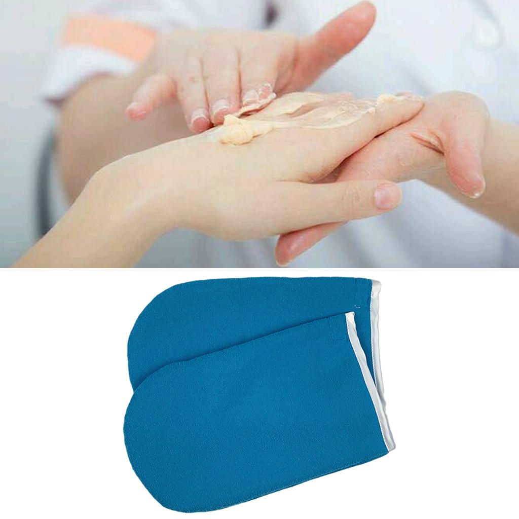 Paraffin Wax Gloves Booties Treatment Mitts Mittens Blue Glove