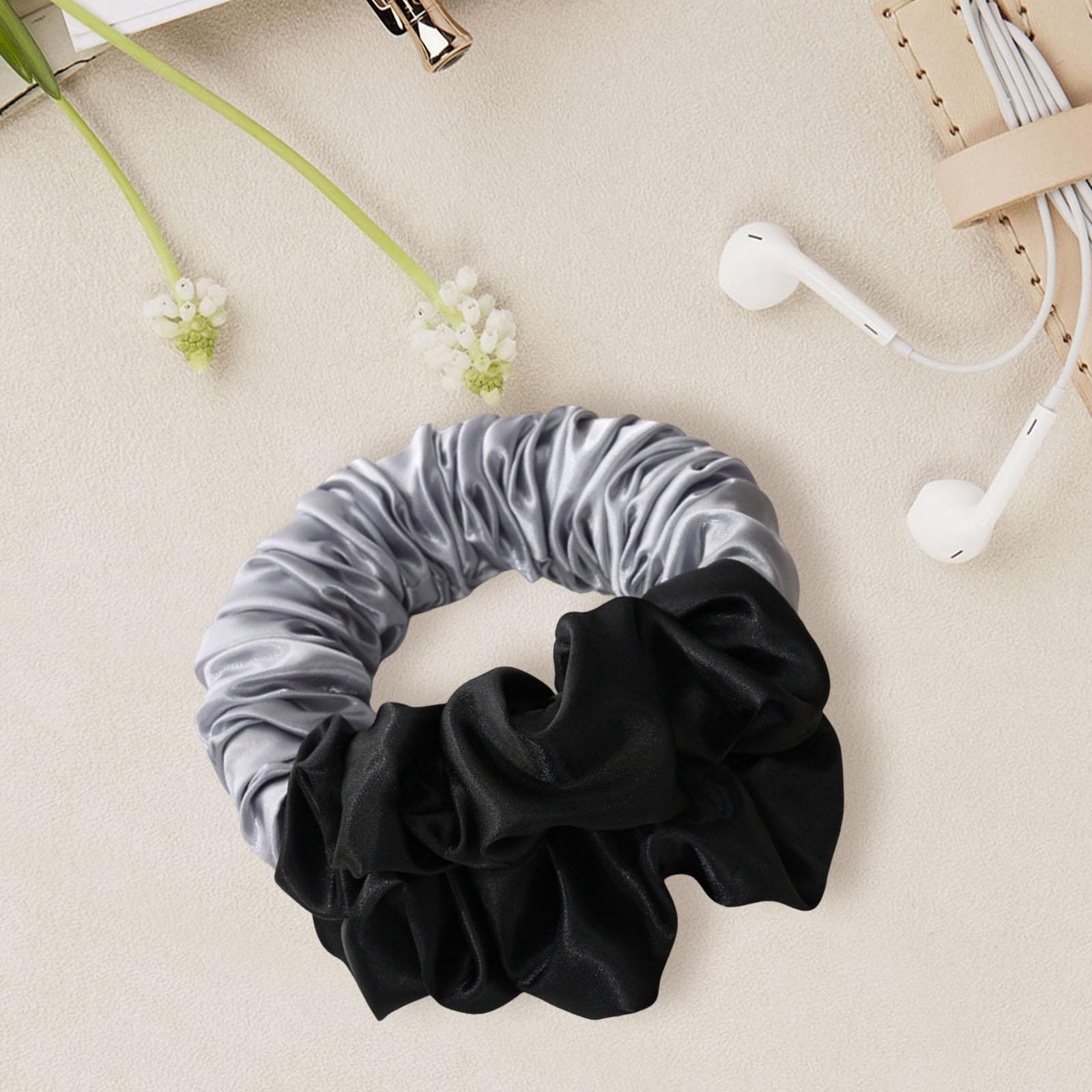 Soft Heatless Hair Curler Headband for Hair Styling Sleeping Black